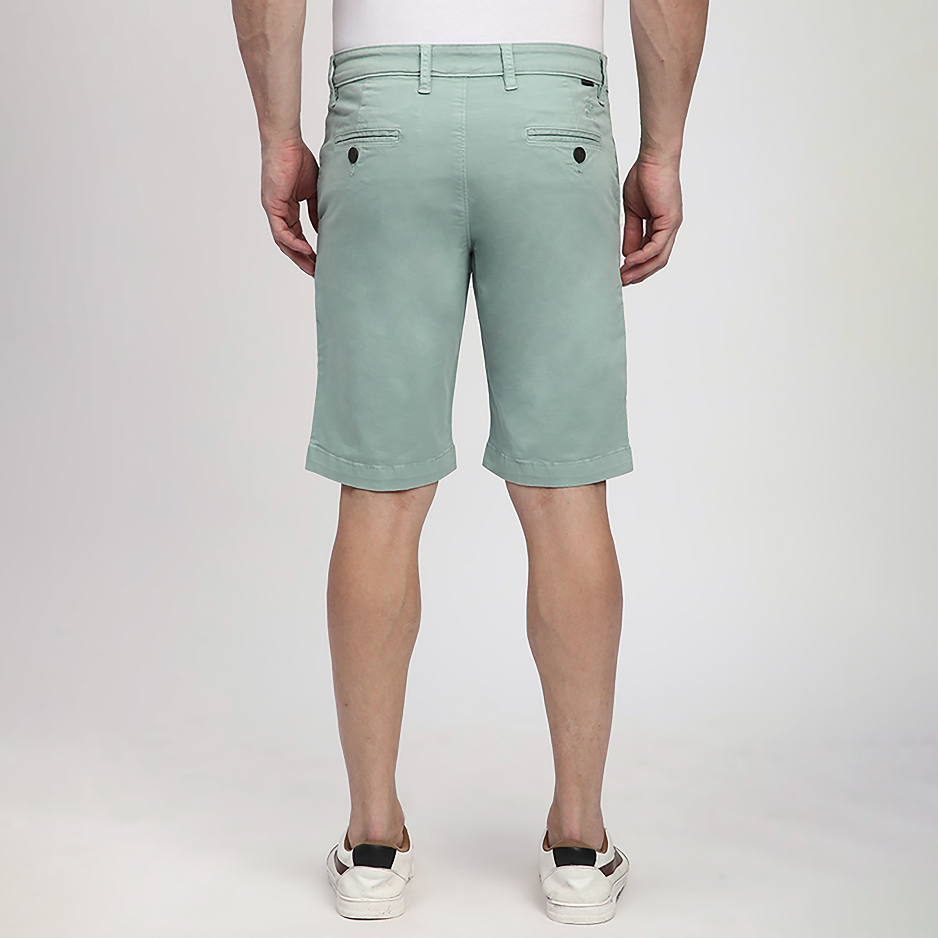Beverly Hills Polo Club Plain Mid-Rise Button and Zip Fly Men's Chino Shorts-men-clothing-bottoms-shorts-image-4
