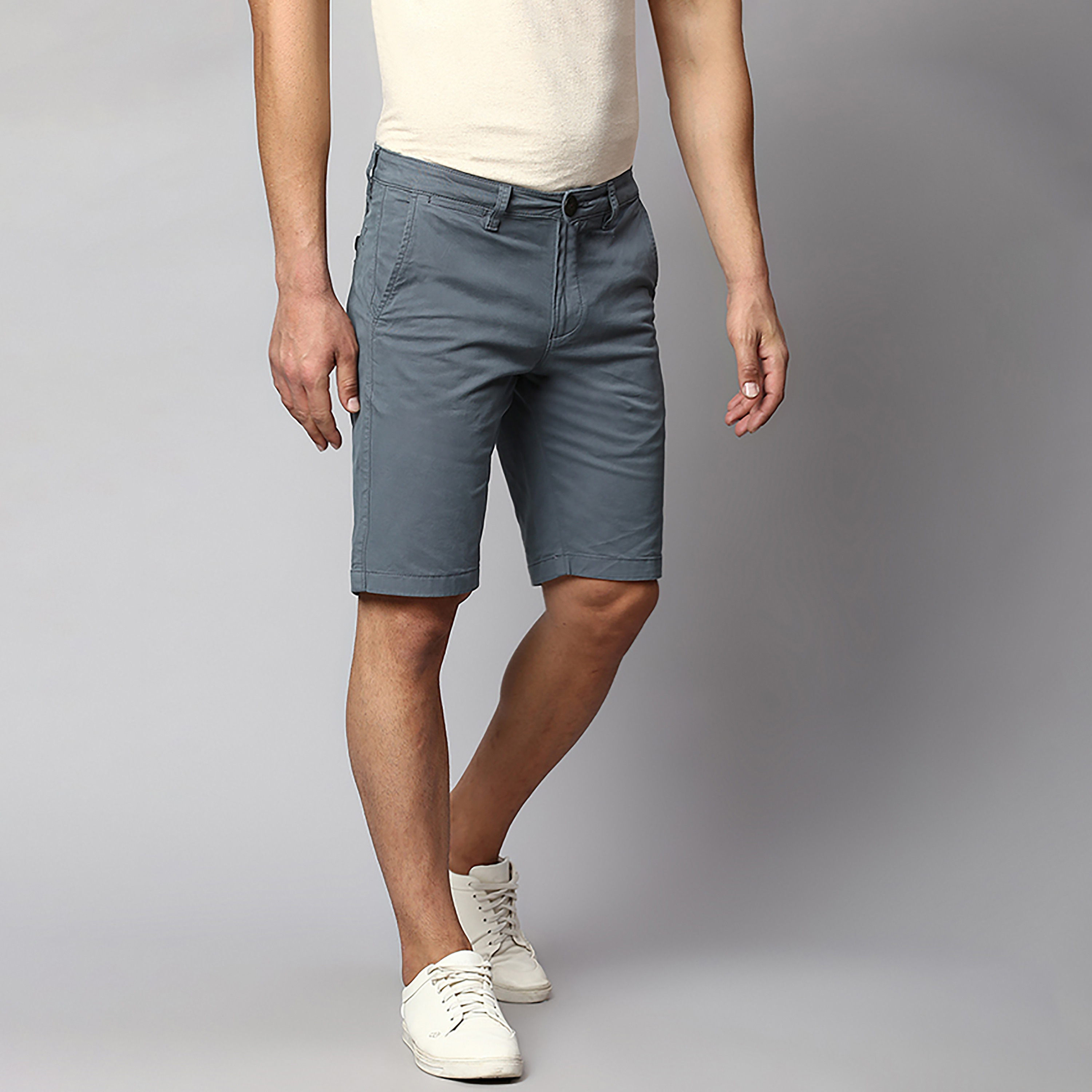 Beverly Hills Polo Club Plain Mid-Rise Buttoned Shorts-men-clothing-bottoms-shorts-image-3