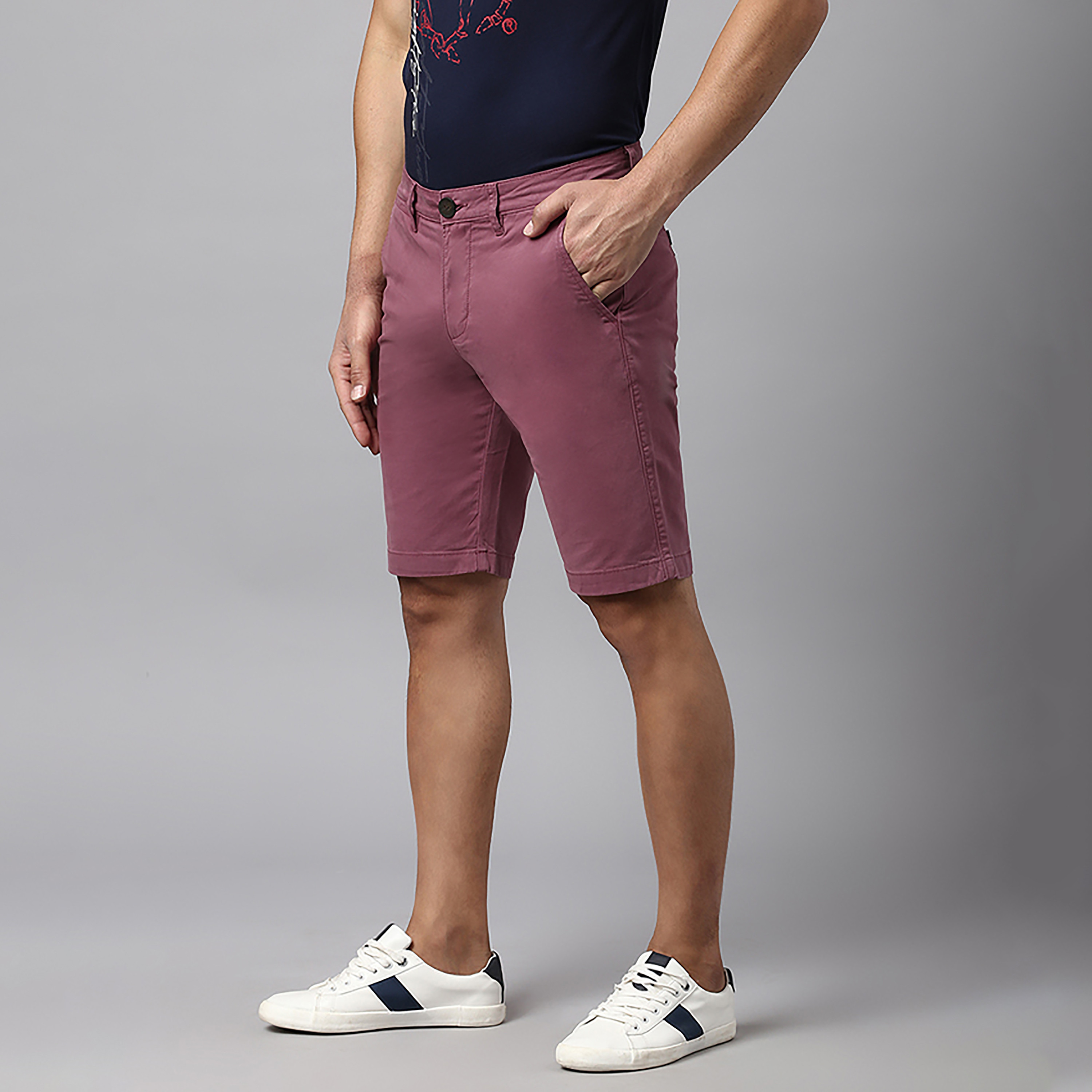 Beverly Hills Polo Club Plain Mid-Rise Buttoned Shorts-men-clothing-bottoms-shorts-image-6