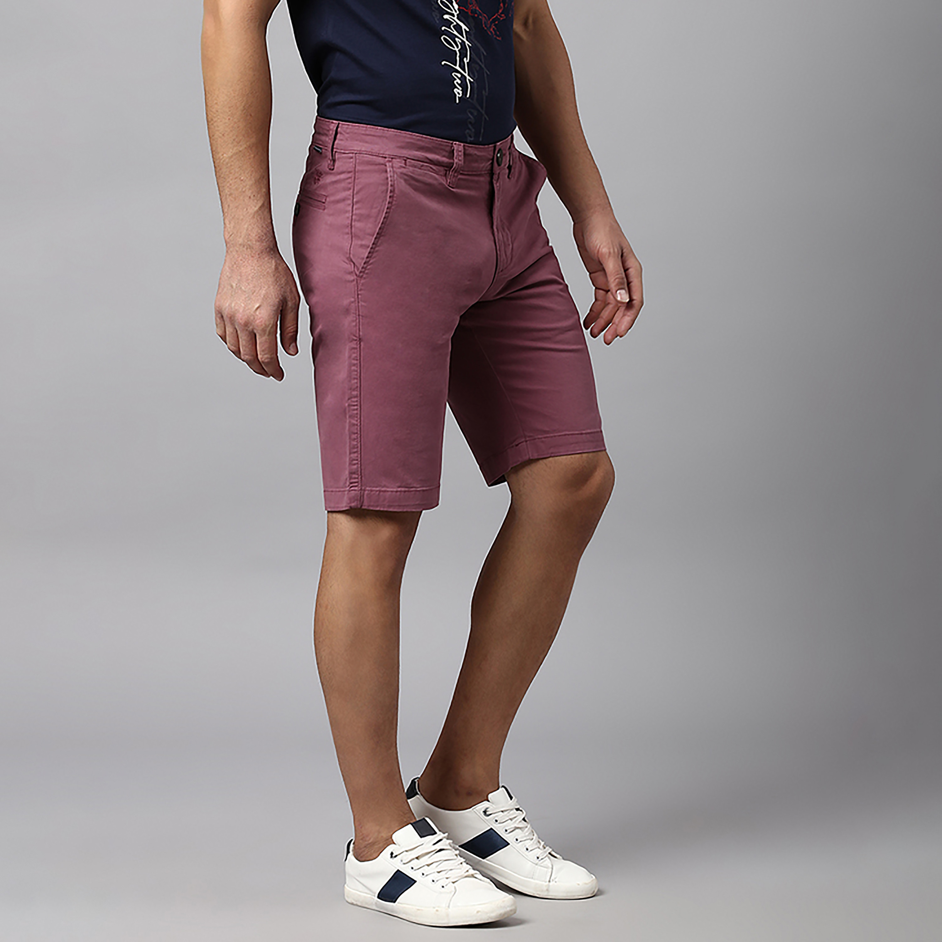 Beverly Hills Polo Club Plain Mid-Rise Buttoned Shorts-men-clothing-bottoms-shorts-image-7