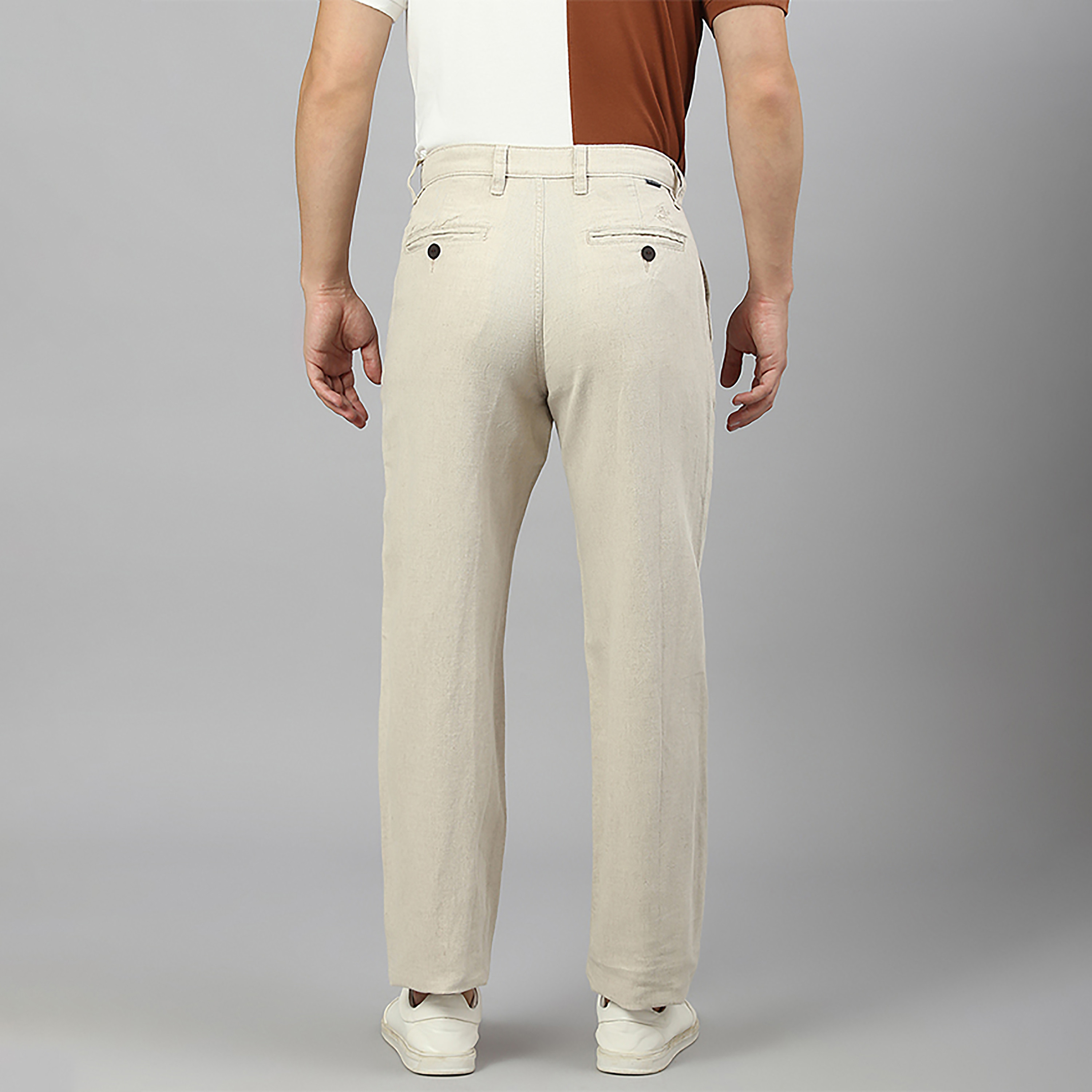 بنطلون بيفرلي هيلز بولو كلوب بخصر متوسط الارتفاع سادة وإغلاق بأزرار-men-clothing-bottoms-trousersandchinos-trousers-image-4
