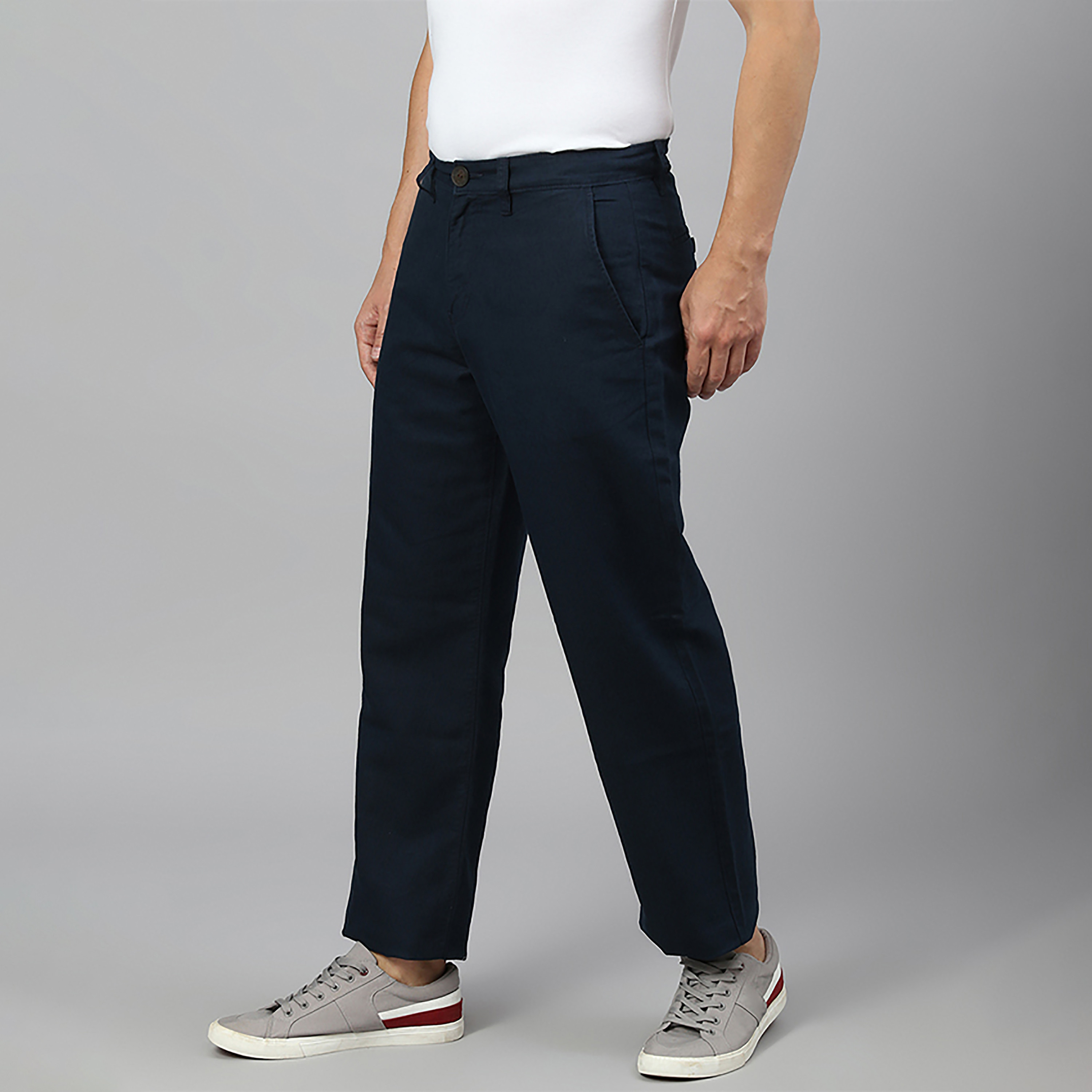 بنطلون بيفرلي هيلز بولو كلوب بخصر متوسط الارتفاع سادة وإغلاق بأزرار-men-clothing-bottoms-trousersandchinos-trousers-image-6
