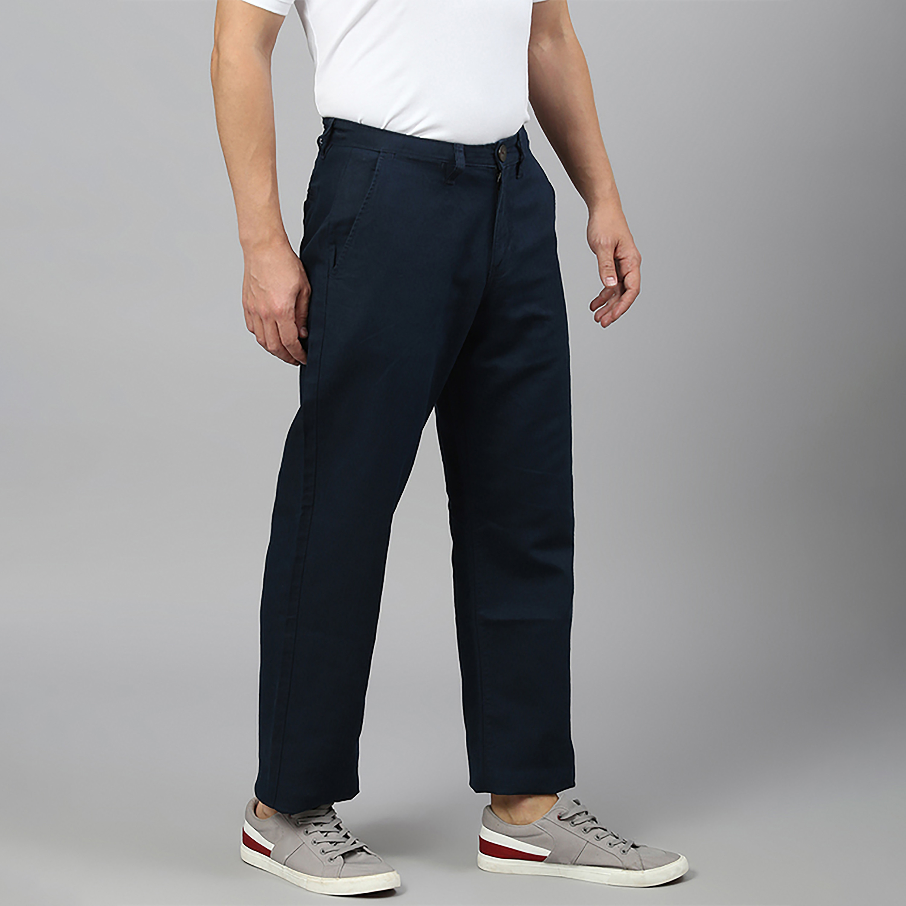 بنطلون بيفرلي هيلز بولو كلوب بخصر متوسط الارتفاع سادة وإغلاق بأزرار-men-clothing-bottoms-trousersandchinos-trousers-image-7