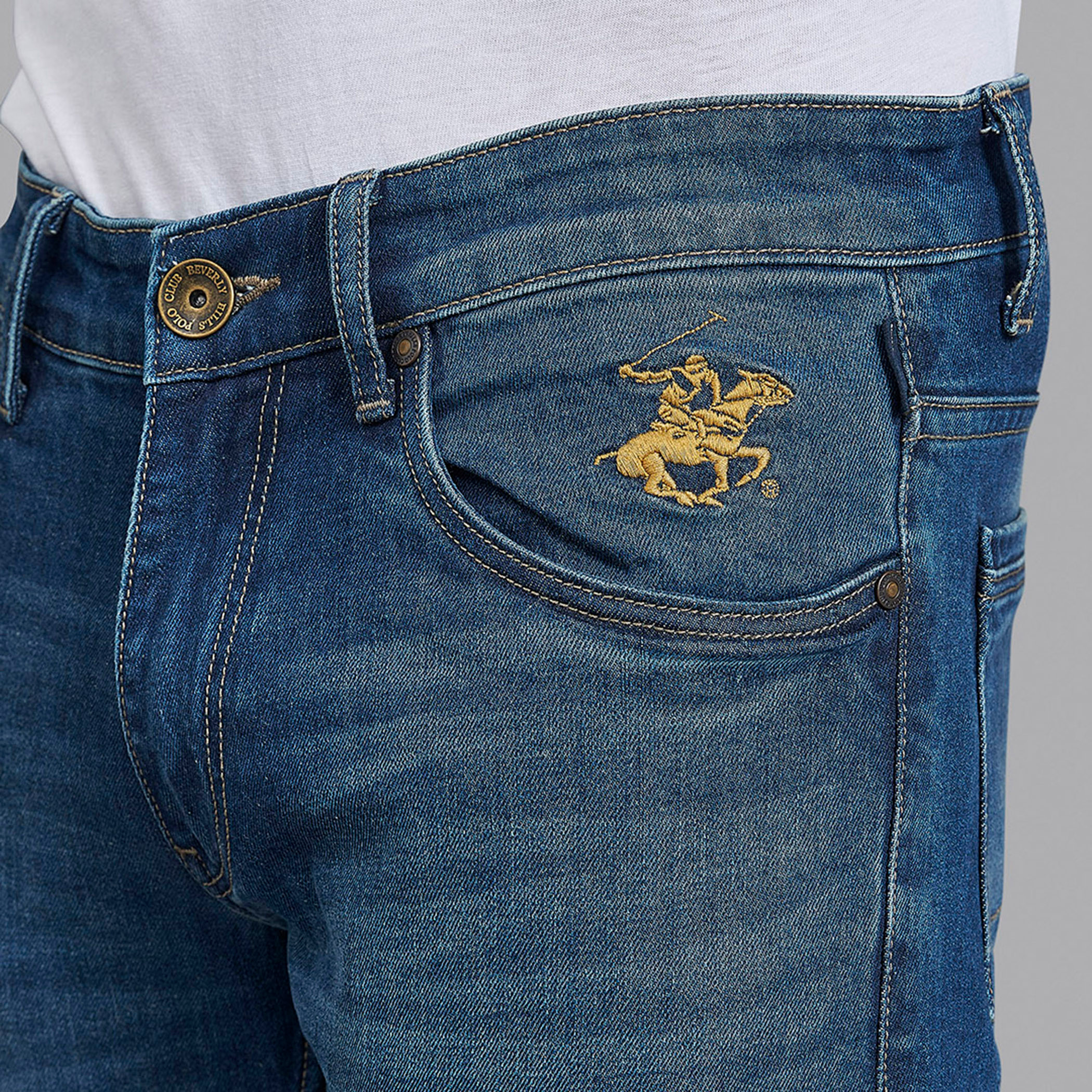 Beverly Hills Polo Club Men Blue Solid Jeans with Pockets-men-clothing-bottoms-jeans-image-2