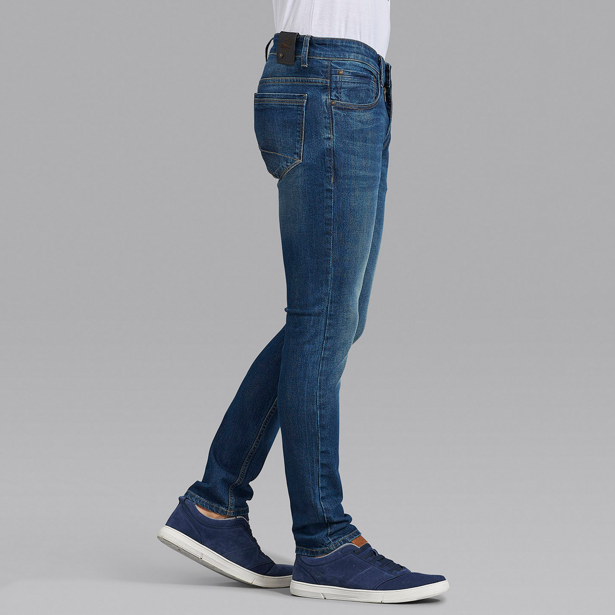 بيفرلي هيلز بولو كلب بنطلون أزرق سادة للرجال بجيوب-men-clothing-bottoms-jeans-image-3