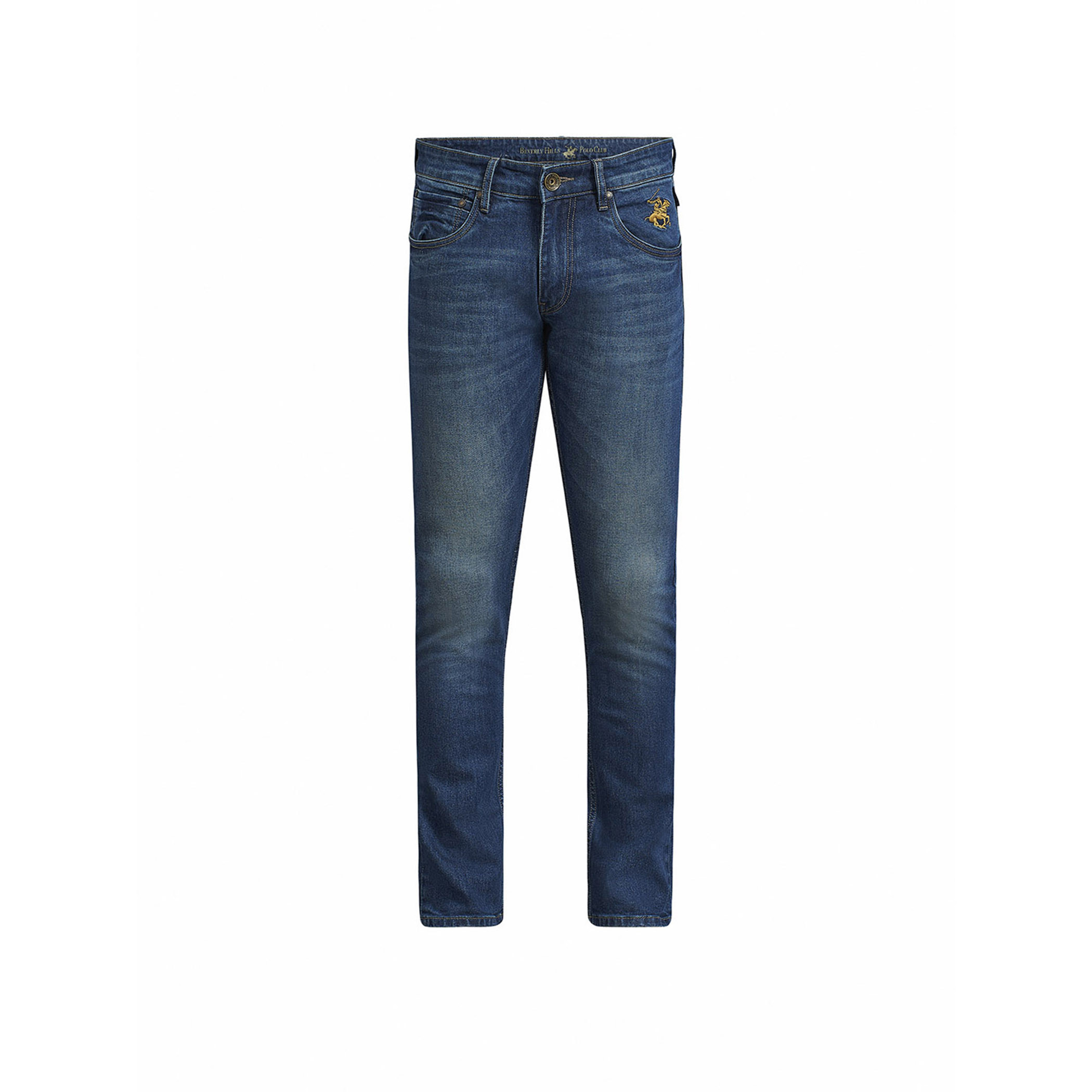 بيفرلي هيلز بولو كلب بنطلون أزرق سادة للرجال بجيوب-men-clothing-bottoms-jeans-image-7