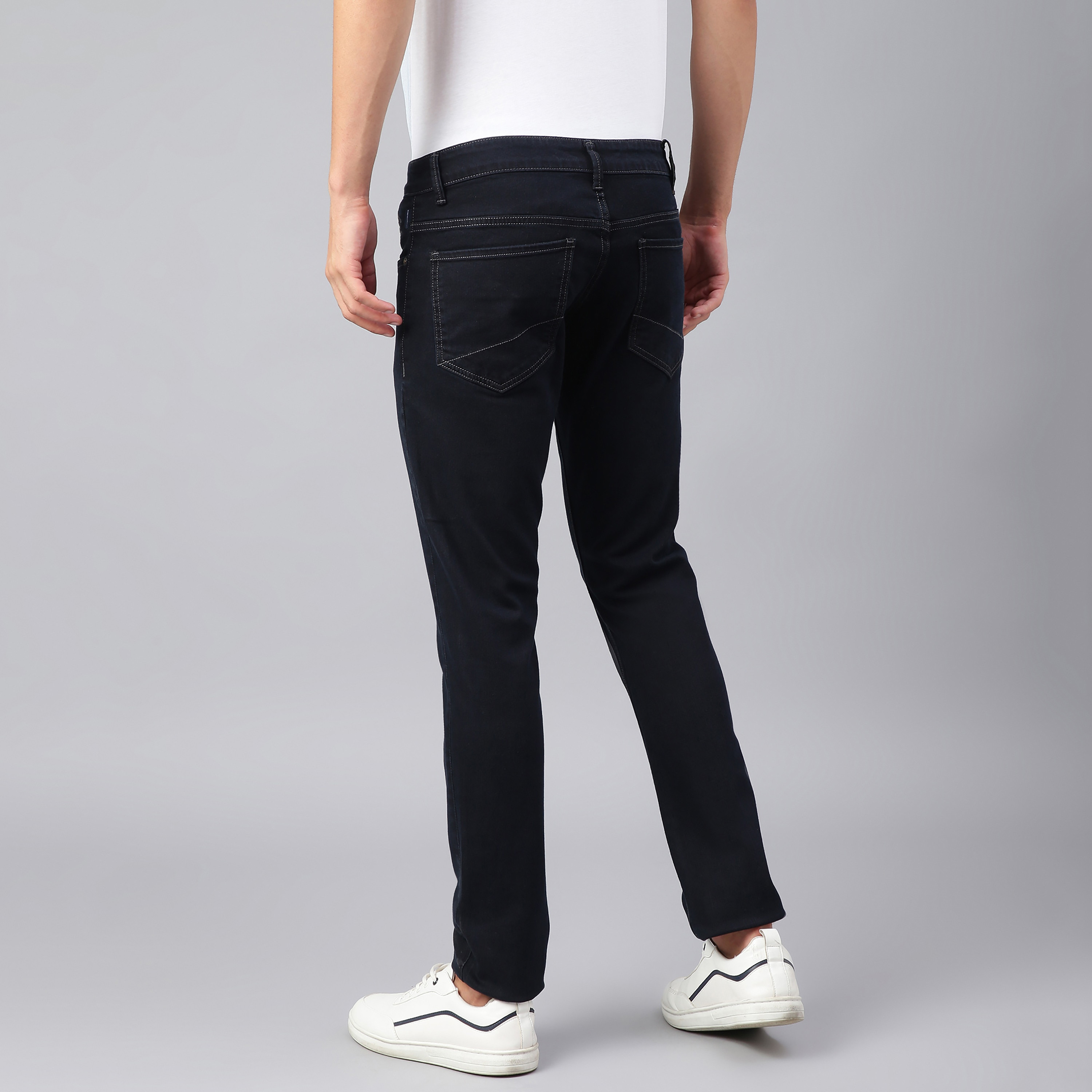 Beverly Hills Polo Club Men Black Plain Pocket Detail Jeans with Embroidered Logo-men-clothing-bottoms-jeans-image-4