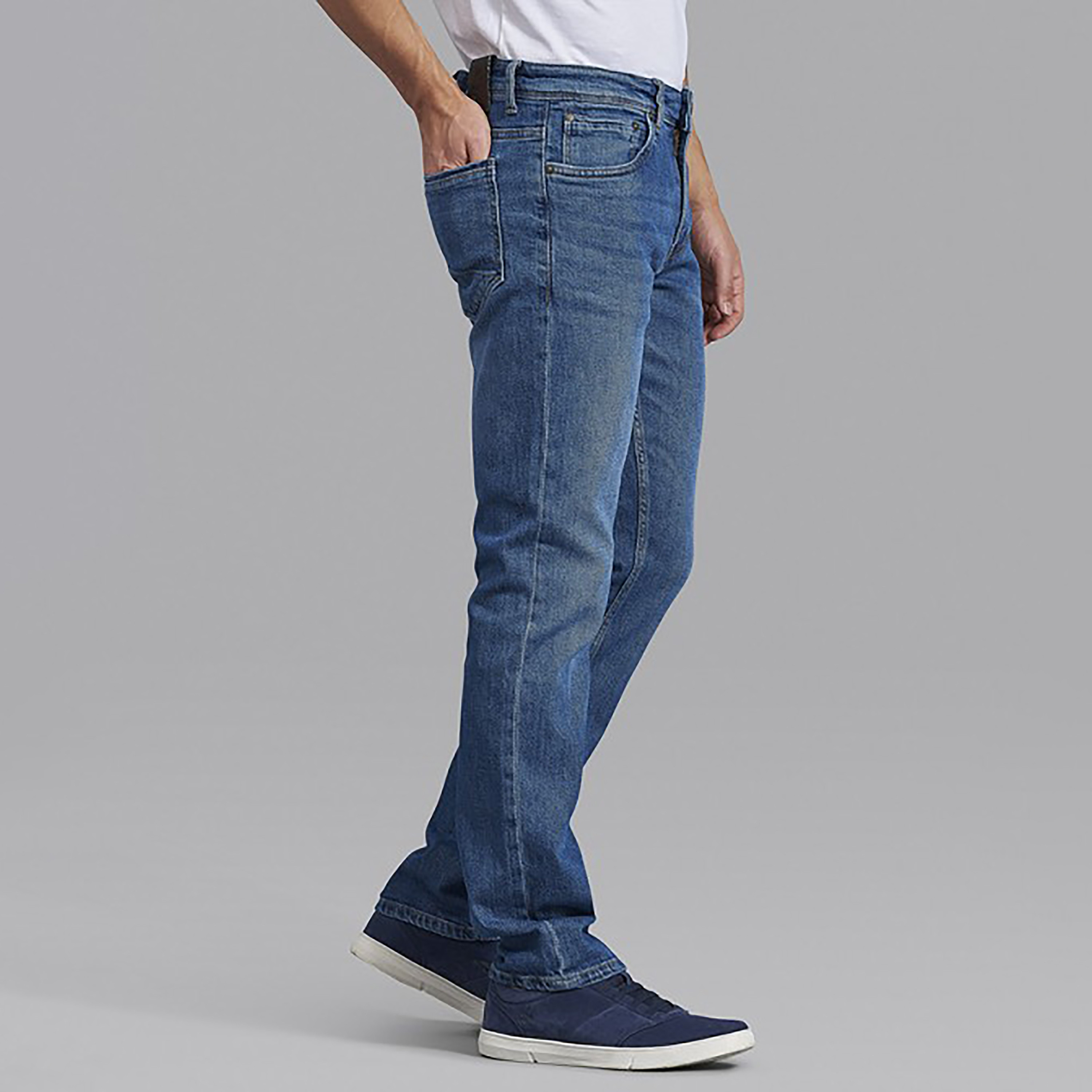 Beverly Hills Polo Club Men Blue Plain Pocket Detail Jeans with Embroidered Logo-men-clothing-bottoms-jeans-image-4