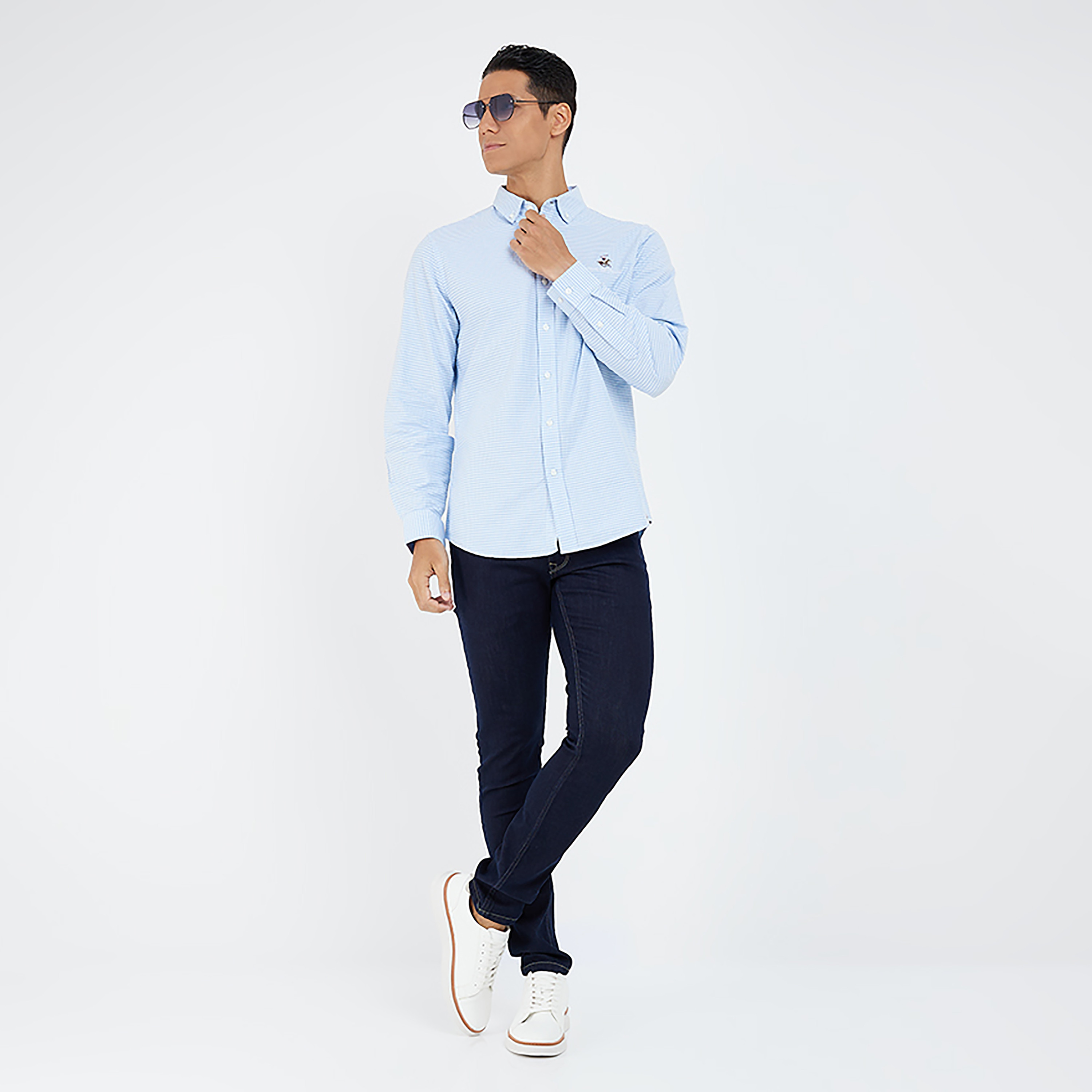بنطال جينز أسود ذو اسكيني فت مع مرتفع ومتوسط من بيفرلي هيلز بولو كلوب-men-clothing-bottoms-jeans-image-4