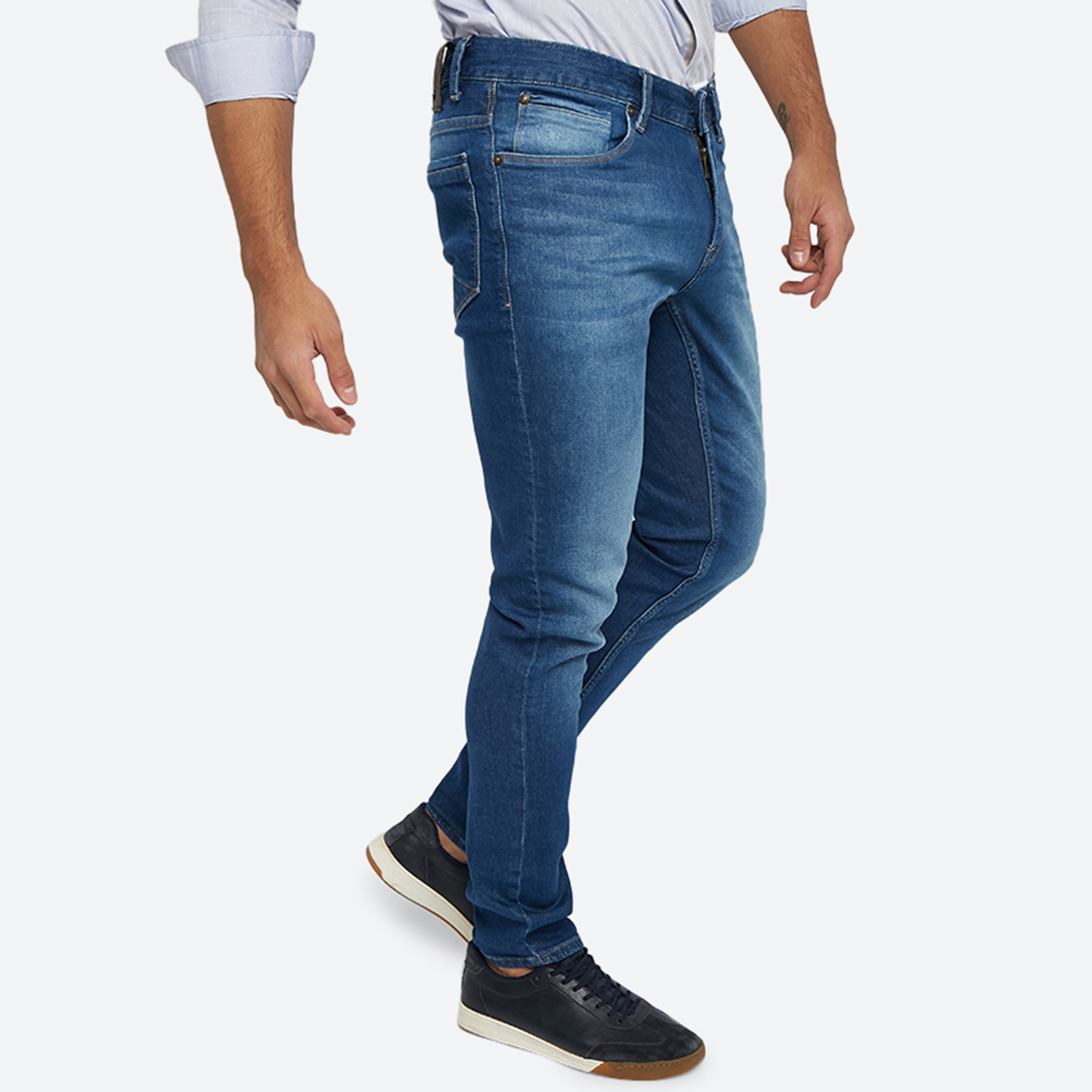 Beverly Hills Polo Club Indigo Skinny Fit Mid Waist Button Closure Jeans-men-clothing-bottoms-jeans-image-2