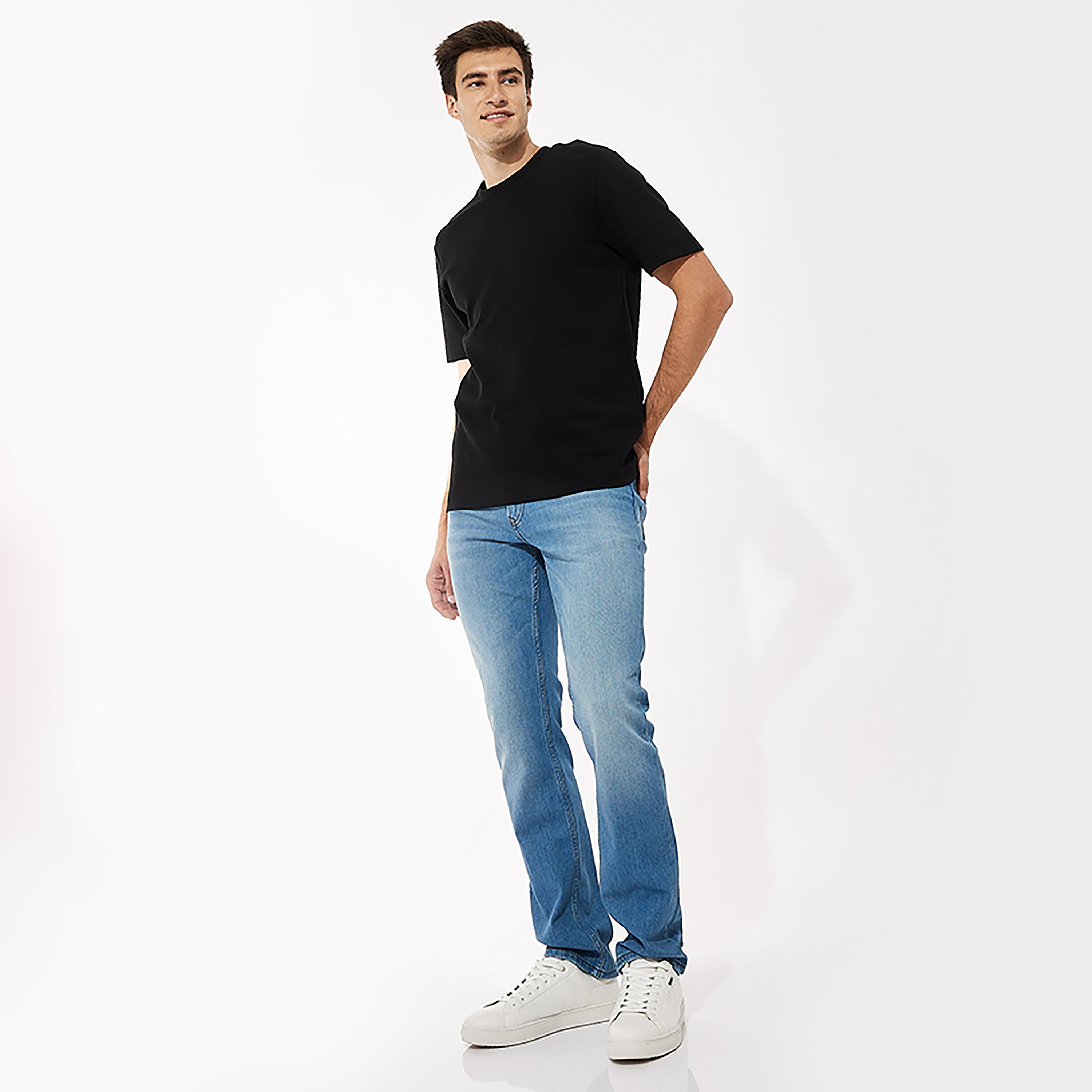 جينز رجالي مغسول متوسط الارتفاع بأزرار وسحاب من بيفرلي هيلز بولو كلوب-men-clothing-bottoms-jeans-image-2