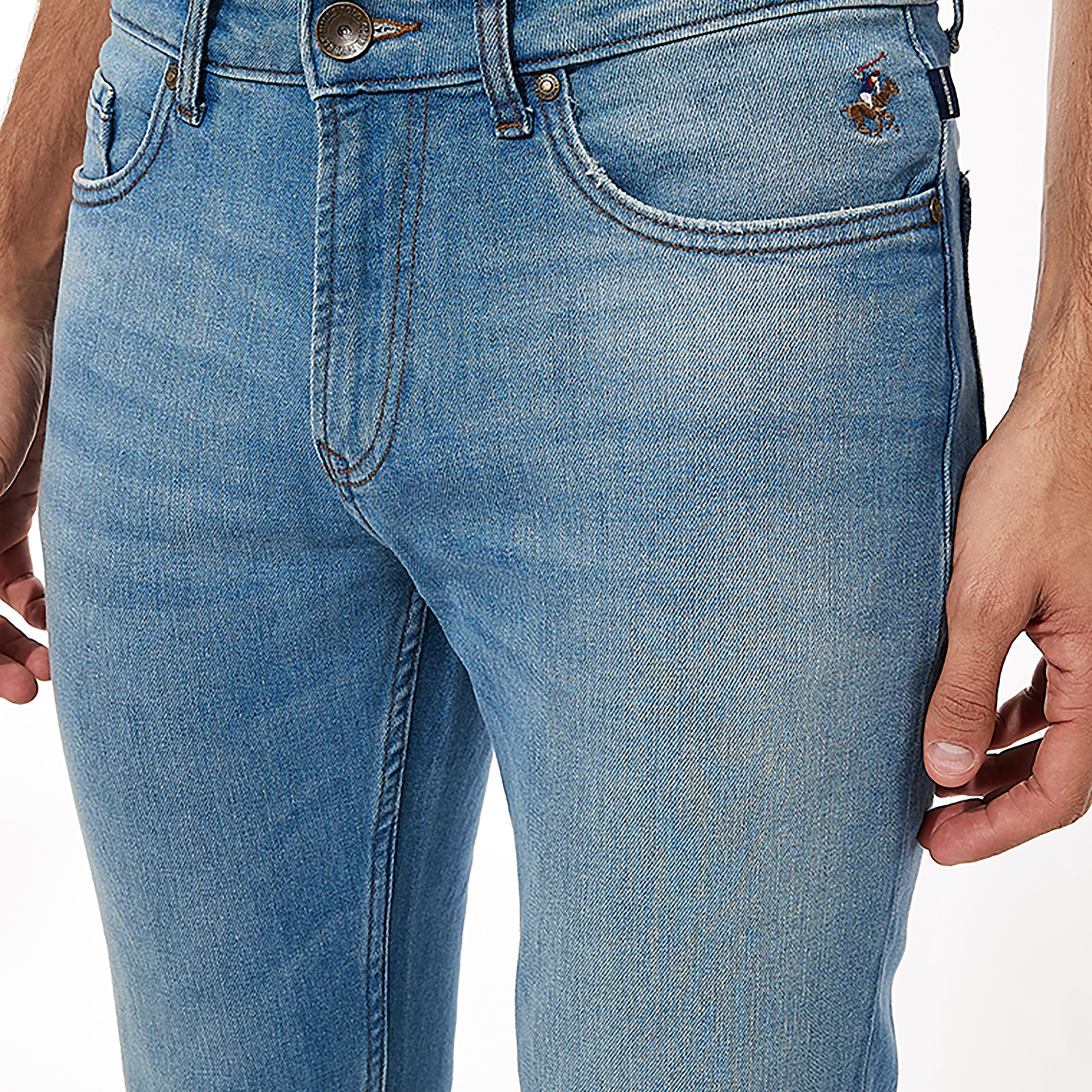 جينز رجالي مغسول متوسط الارتفاع بأزرار وسحاب من بيفرلي هيلز بولو كلوب-men-clothing-bottoms-jeans-image-3