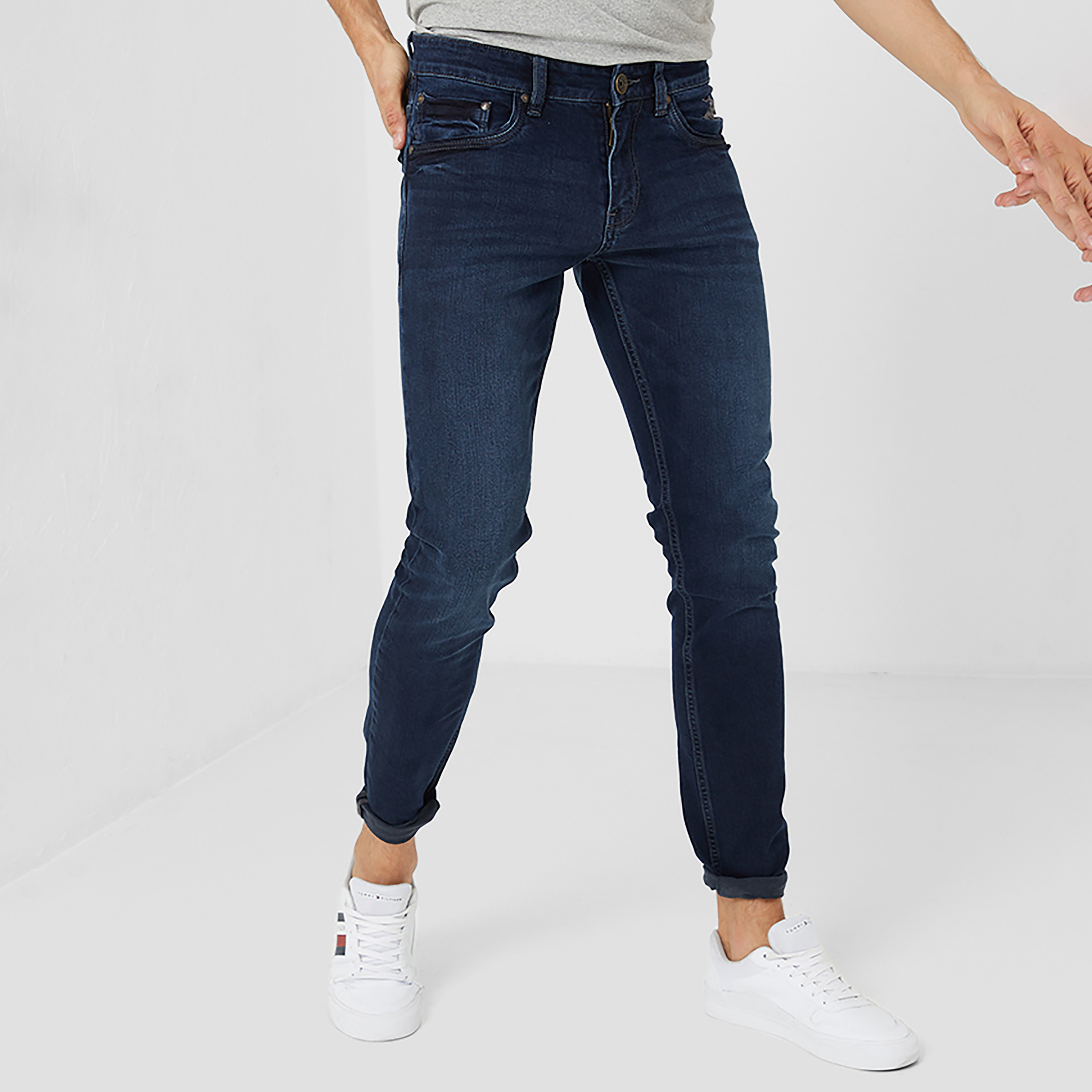 Beverly Hills Polo Club Men's Slim Fit Denim-men-clothing-bottoms-jeans-image-1