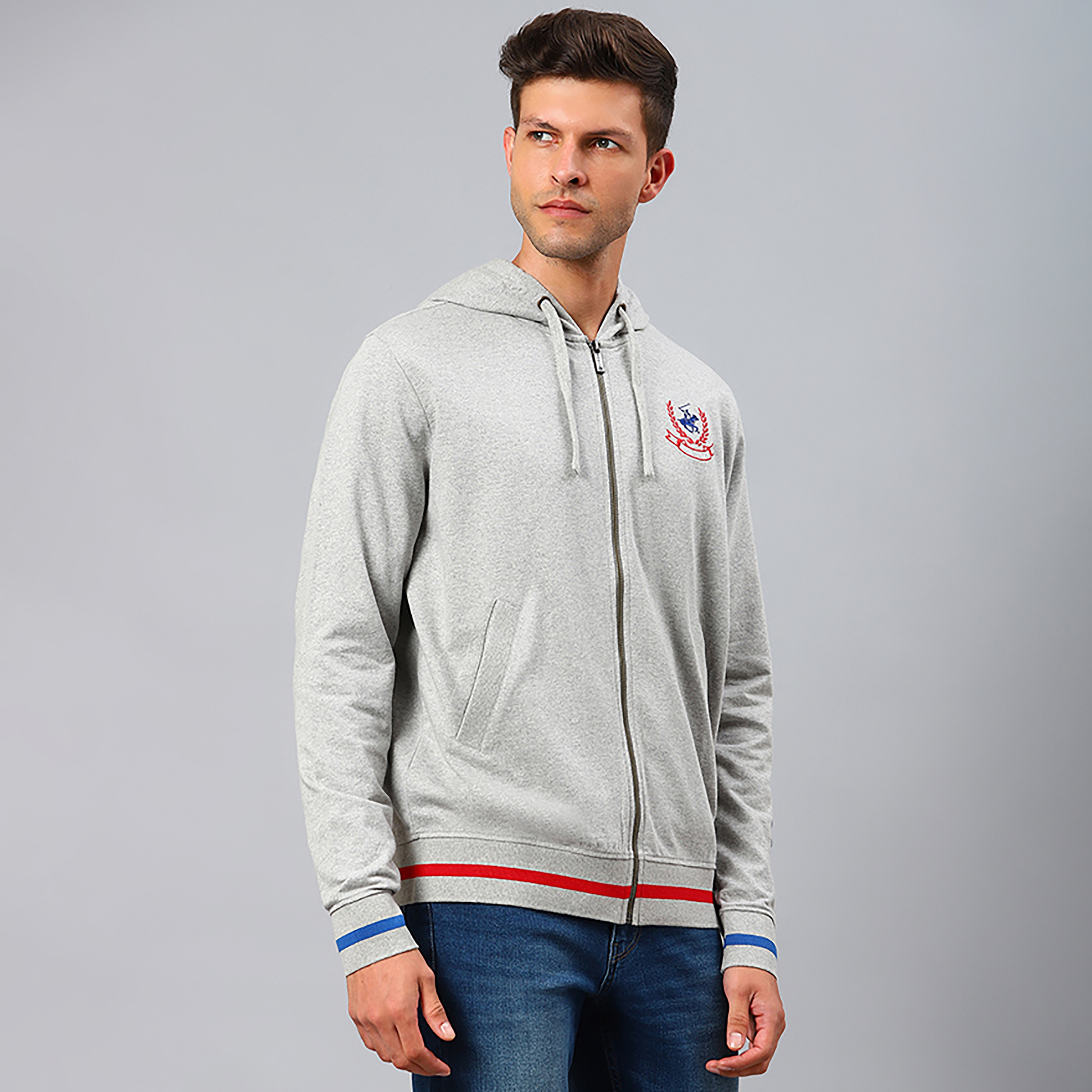 بيفرلي هيلز بولو كلوب-  هودي صوف سادة بسحاب للرجال-men-winterwear-hoodiesandsweatshirts-image-3