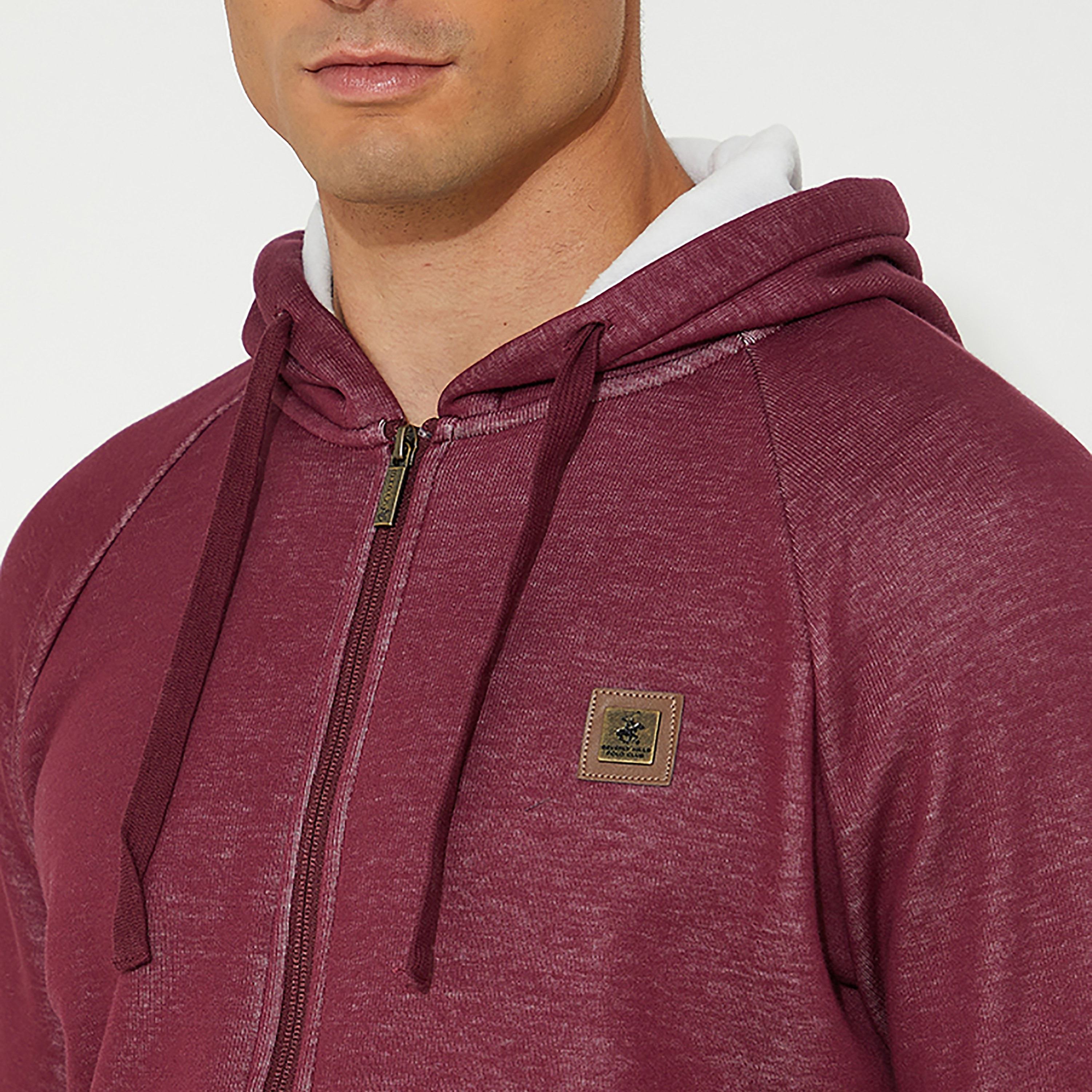 Beverly Hills Polo Club Men's Solid Fleece Zip-Through Hoodie-men-winterwear-hoodiesandsweatshirts-image-3