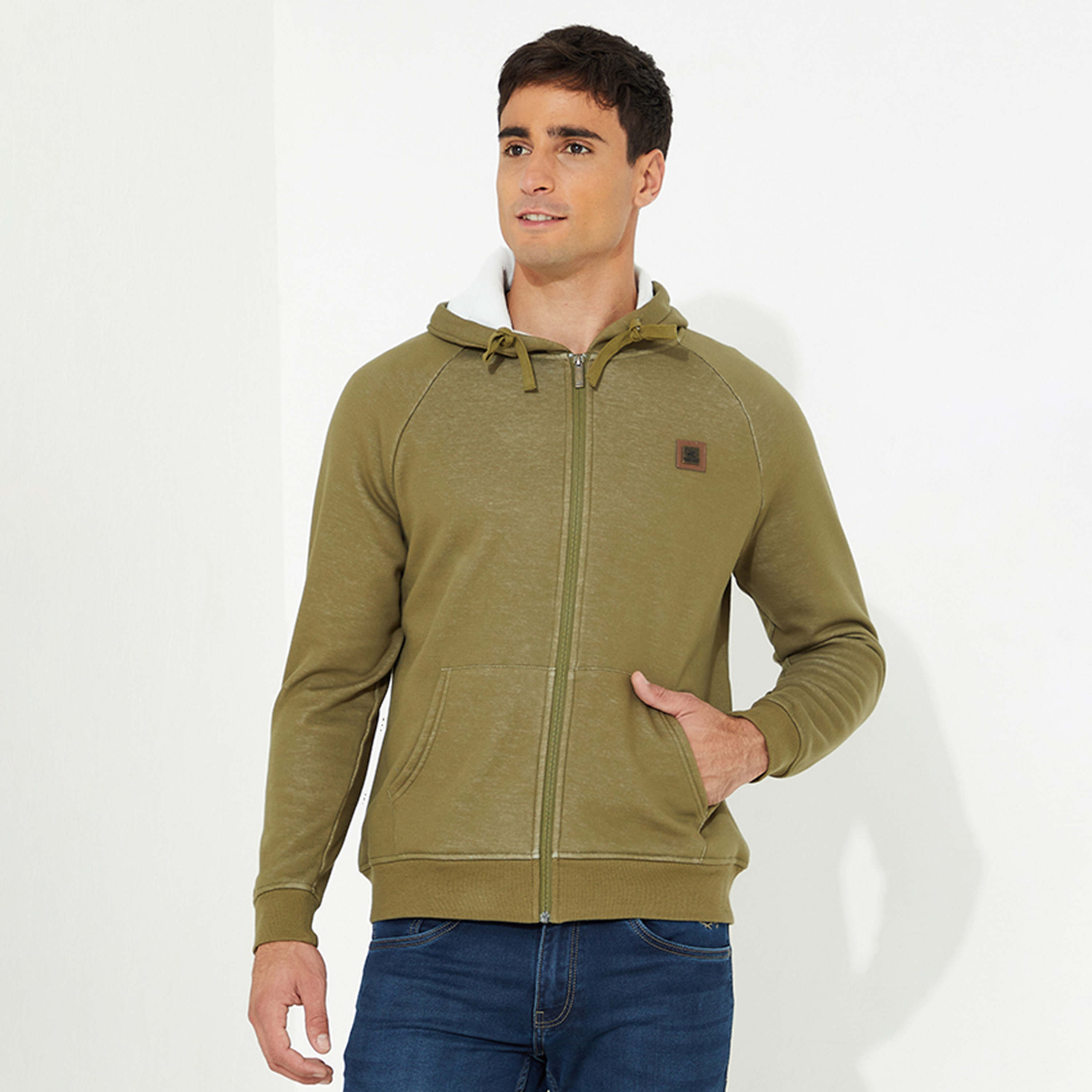 بيفرلي هيلز بولو كلوب-  هودي صوف سادة بسحاب للرجال-men-winterwear-hoodiesandsweatshirts-image-1