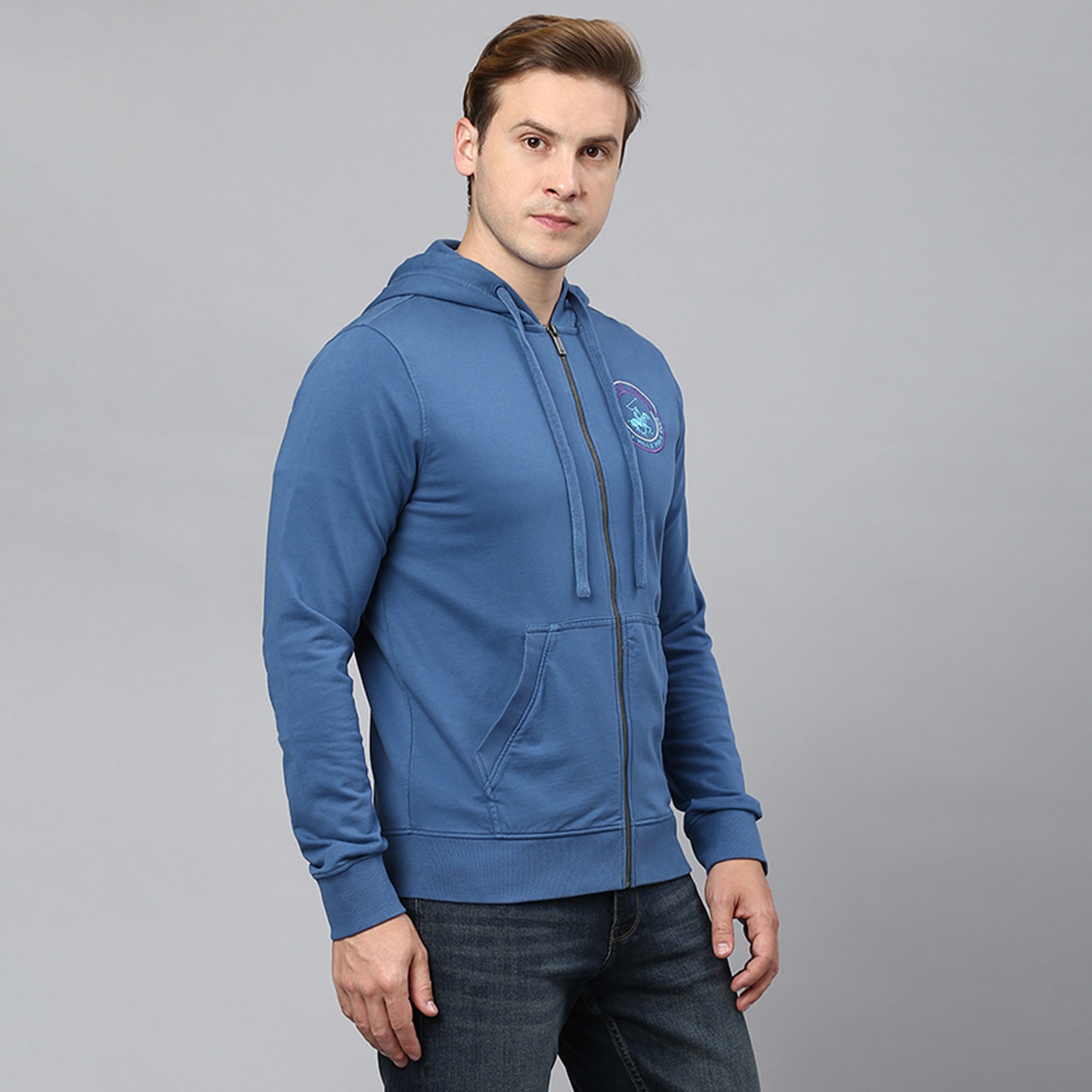 بيفرلي هيلز بولو كلوب-  هودي صوف سادة بسحاب للرجال-men-winterwear-hoodiesandsweatshirts-image-3
