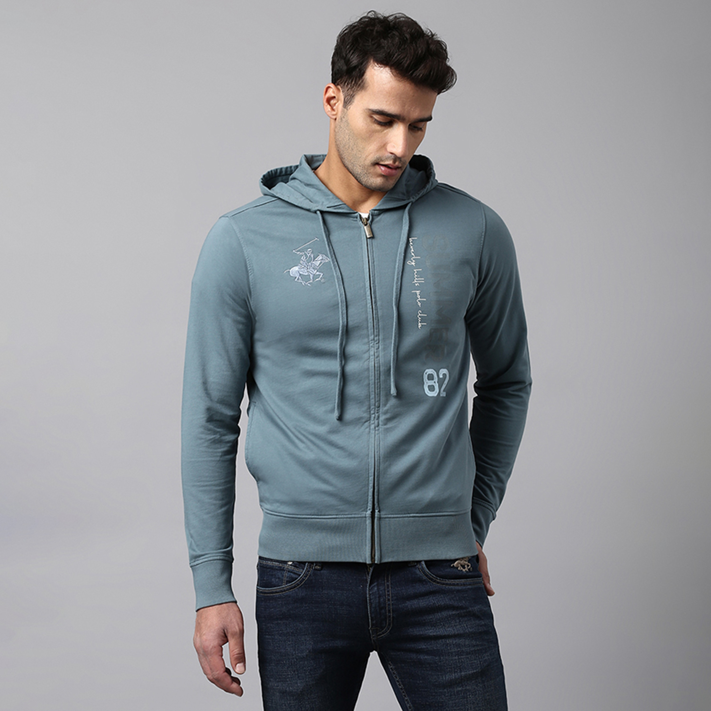 بيفرلي هيلز بولو كلوب-  هودي صوف سادة بسحاب للرجال-men-winterwear-hoodiesandsweatshirts-image-4