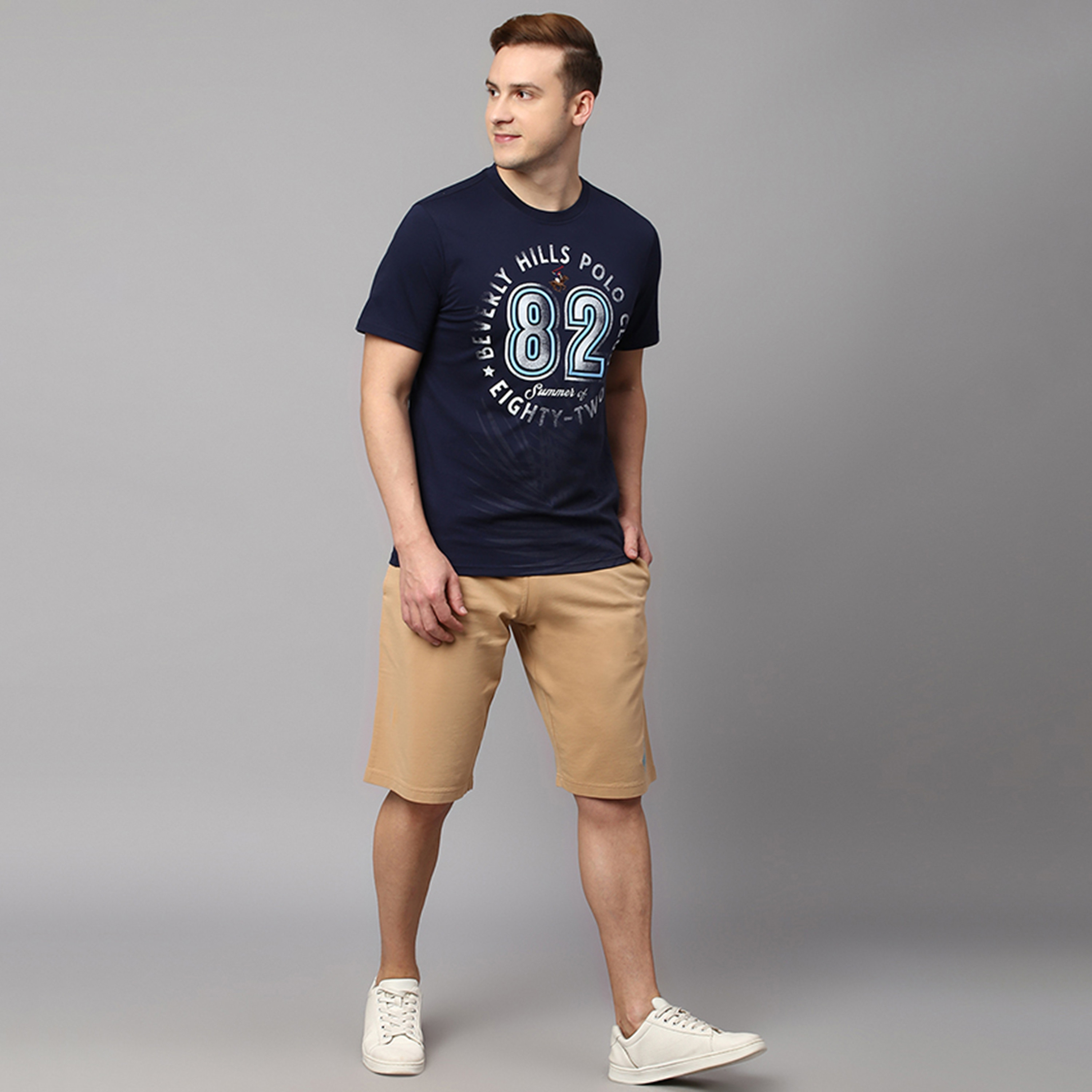 Beverly Hills Polo Club Logo Mid-Rise Drawstring Shorts-men-clothing-bottoms-shorts-image-2