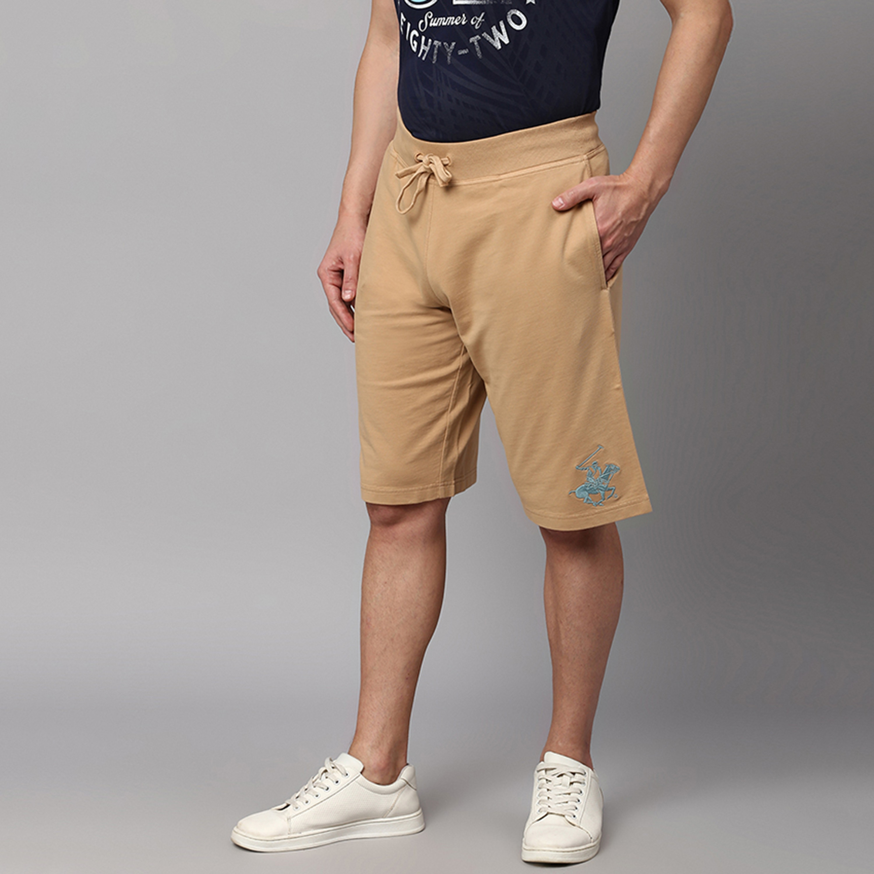 Beverly Hills Polo Club Logo Mid-Rise Drawstring Shorts-men-clothing-bottoms-shorts-image-3