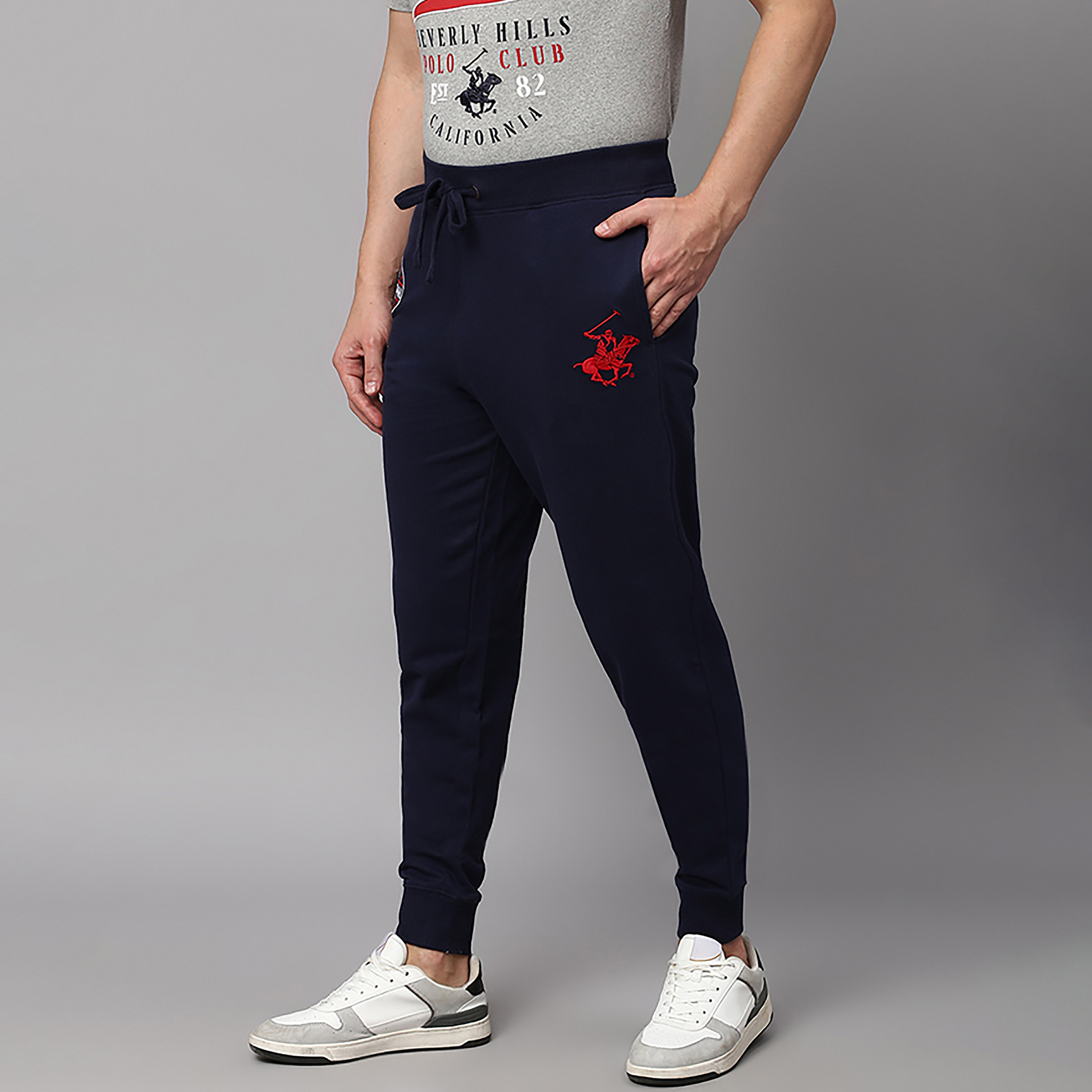 Beverly Hills Polo Club Logo Mid-Rise Joggers-men-clothing-bottoms-joggers-image-3