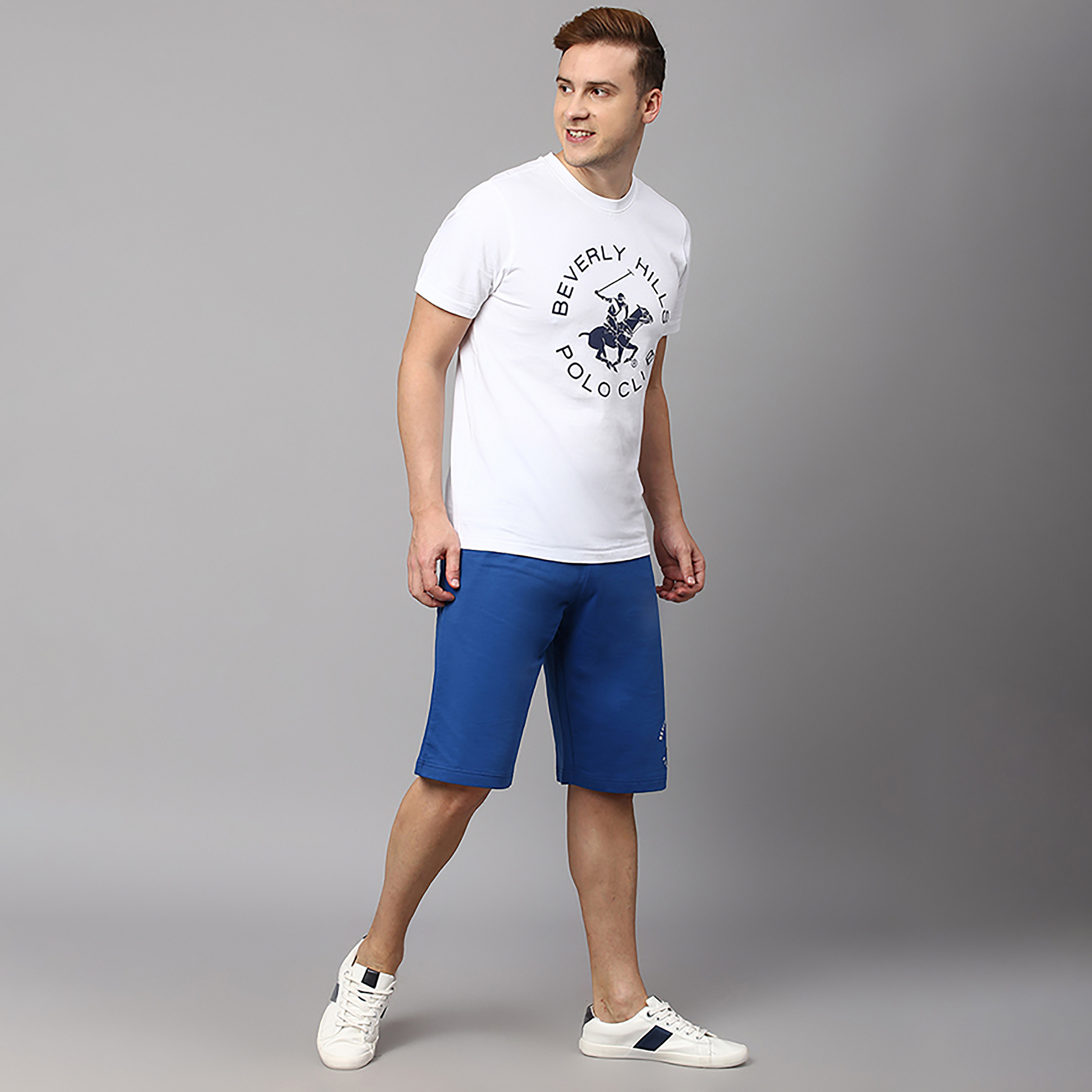 Beverly Hills Polo Club Logo Mid-Rise Drawstring Shorts-men-clothing-bottoms-shorts-image-2