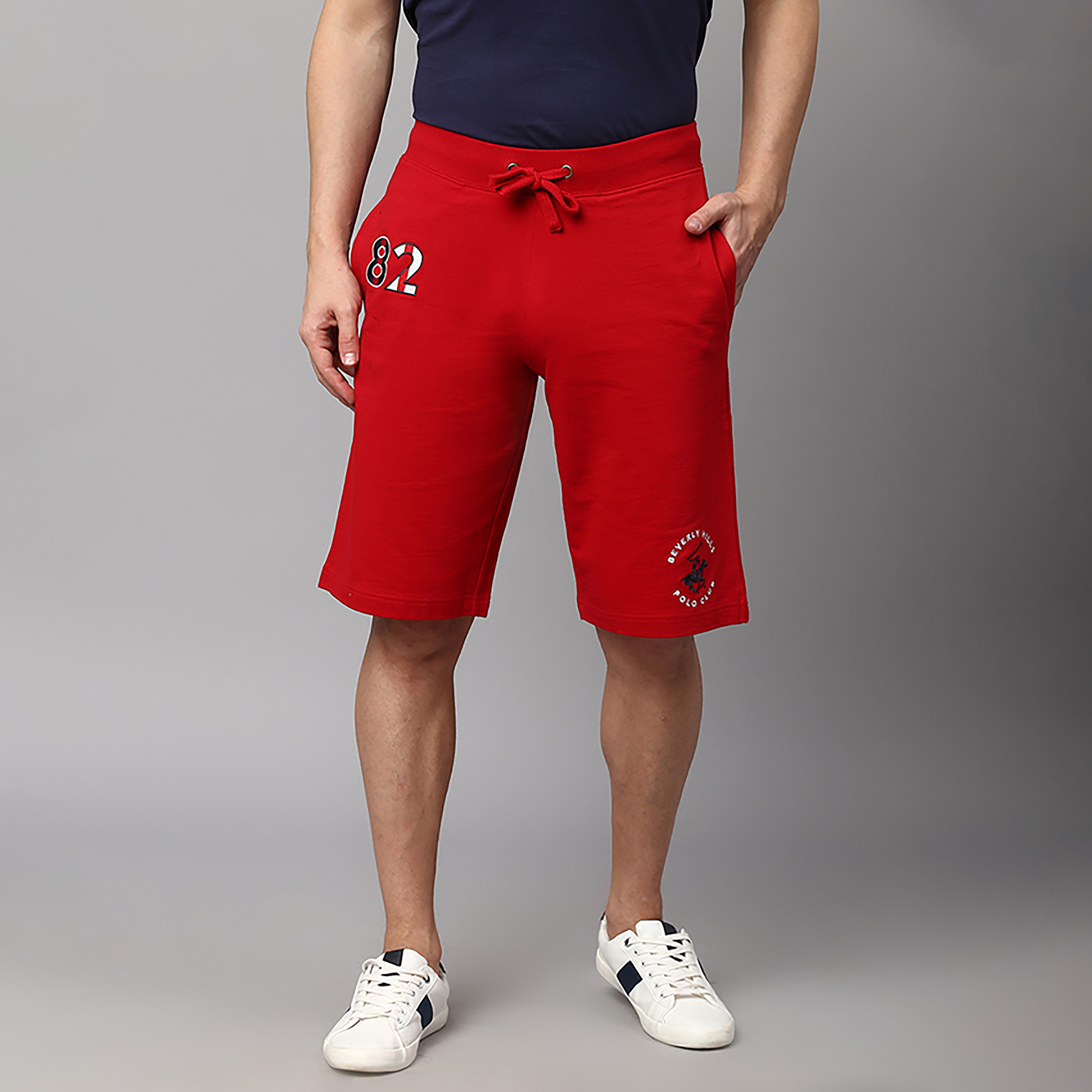 Beverly Hills Polo Club Logo Mid-Rise Drawstring Shorts-men-clothing-bottoms-shorts-image-5