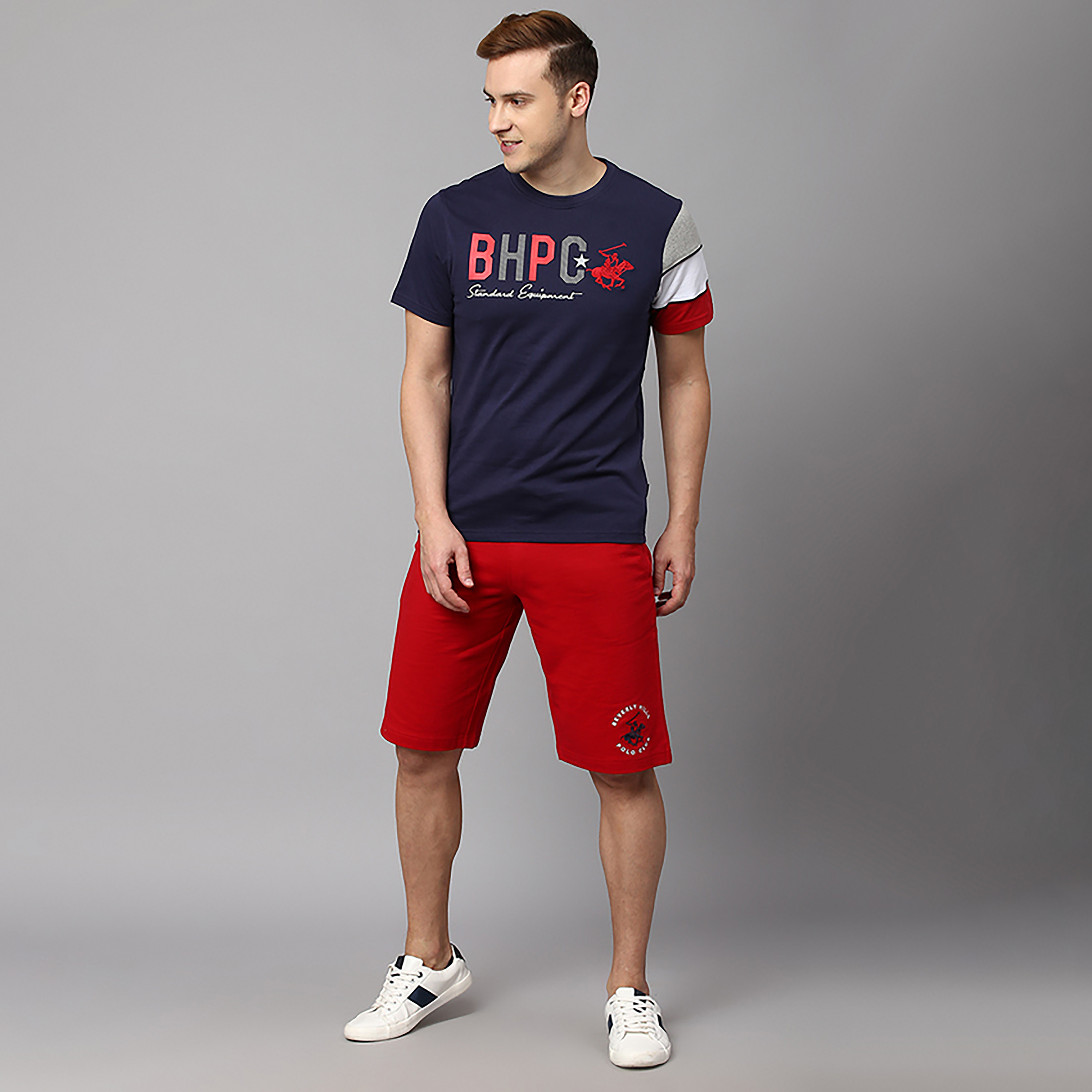 Beverly Hills Polo Club Logo Mid-Rise Drawstring Shorts-men-clothing-bottoms-shorts-image-6
