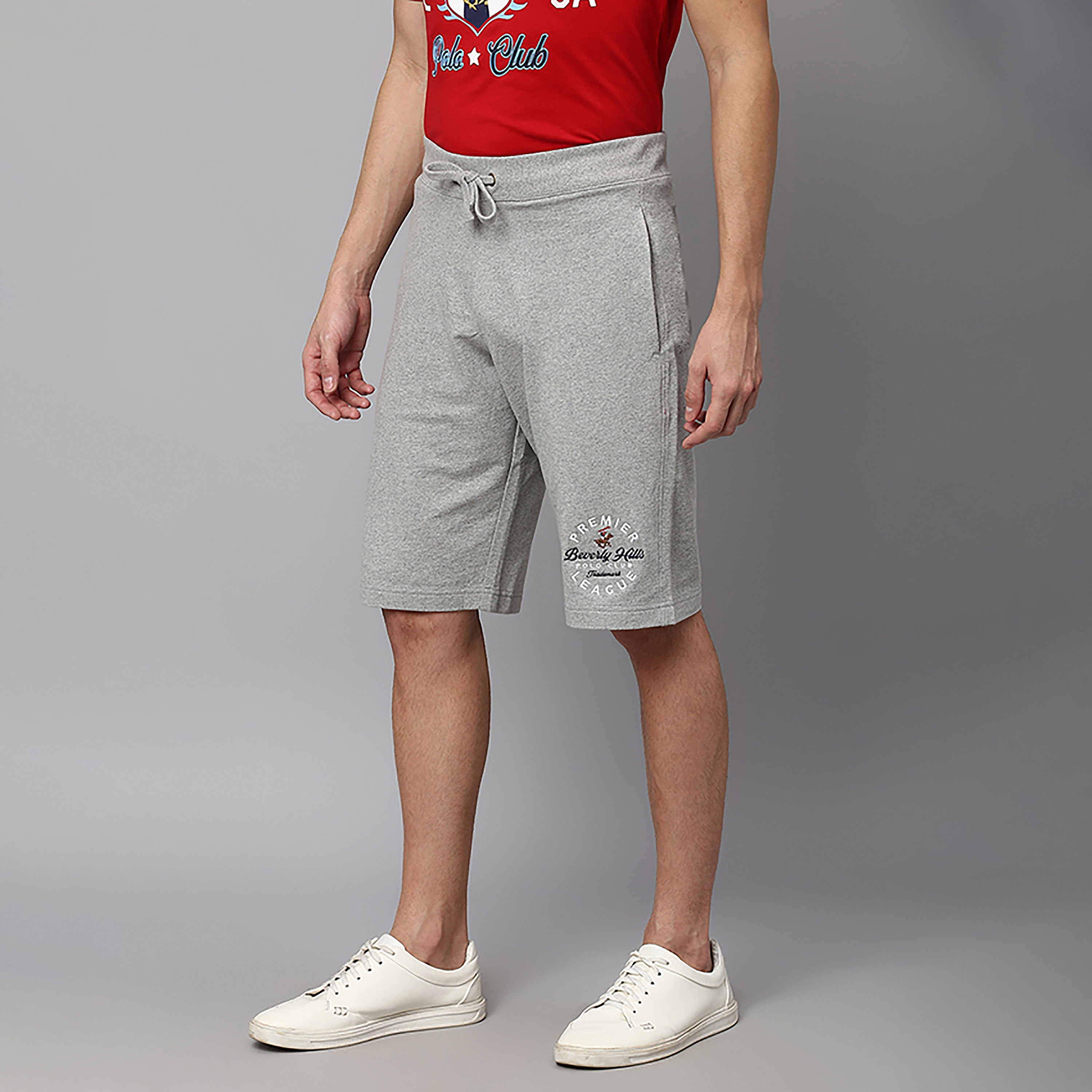 شعار نادي بيفرلي هيلز للبولو شورت متوسط الارتفاع بخيط سحب-men-clothing-bottoms-shorts-image-3