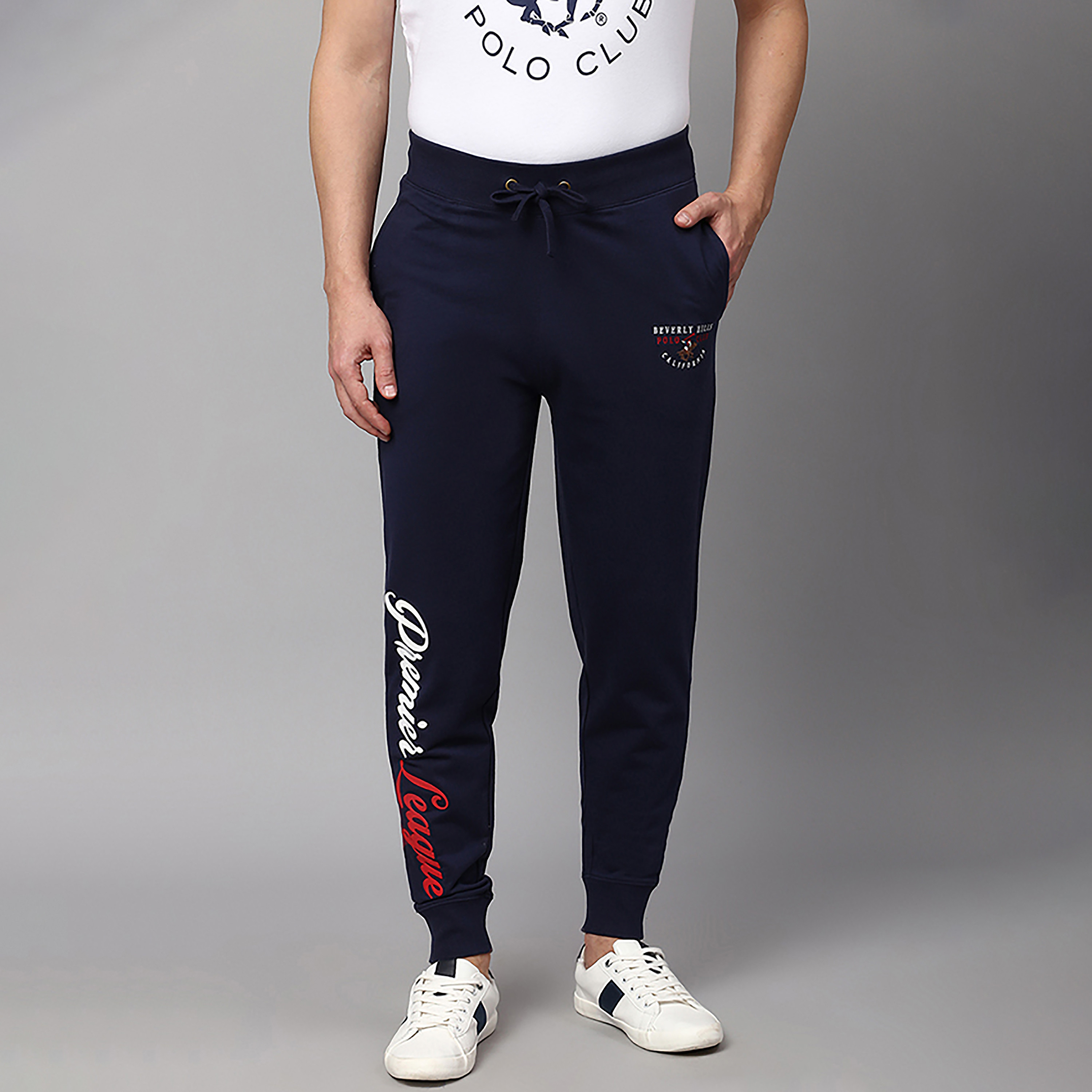 Beverly Hills Polo Club Logo Mid-Rise Joggers-men-clothing-bottoms-joggers-image-1