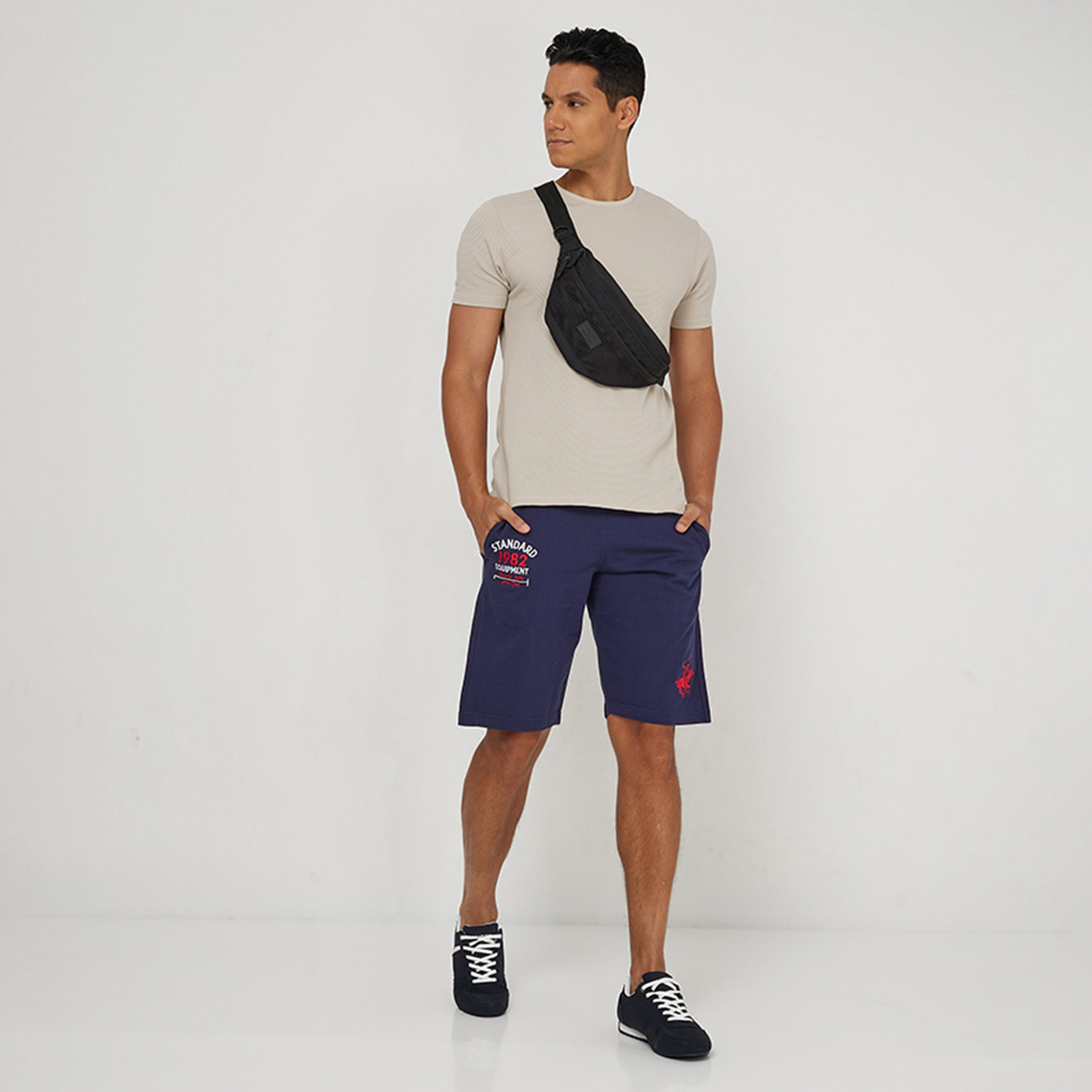 Beverly Hills Polo Club Embroidered Mid-Rise Drawstring Shorts-men-clothing-bottoms-shorts-image-2