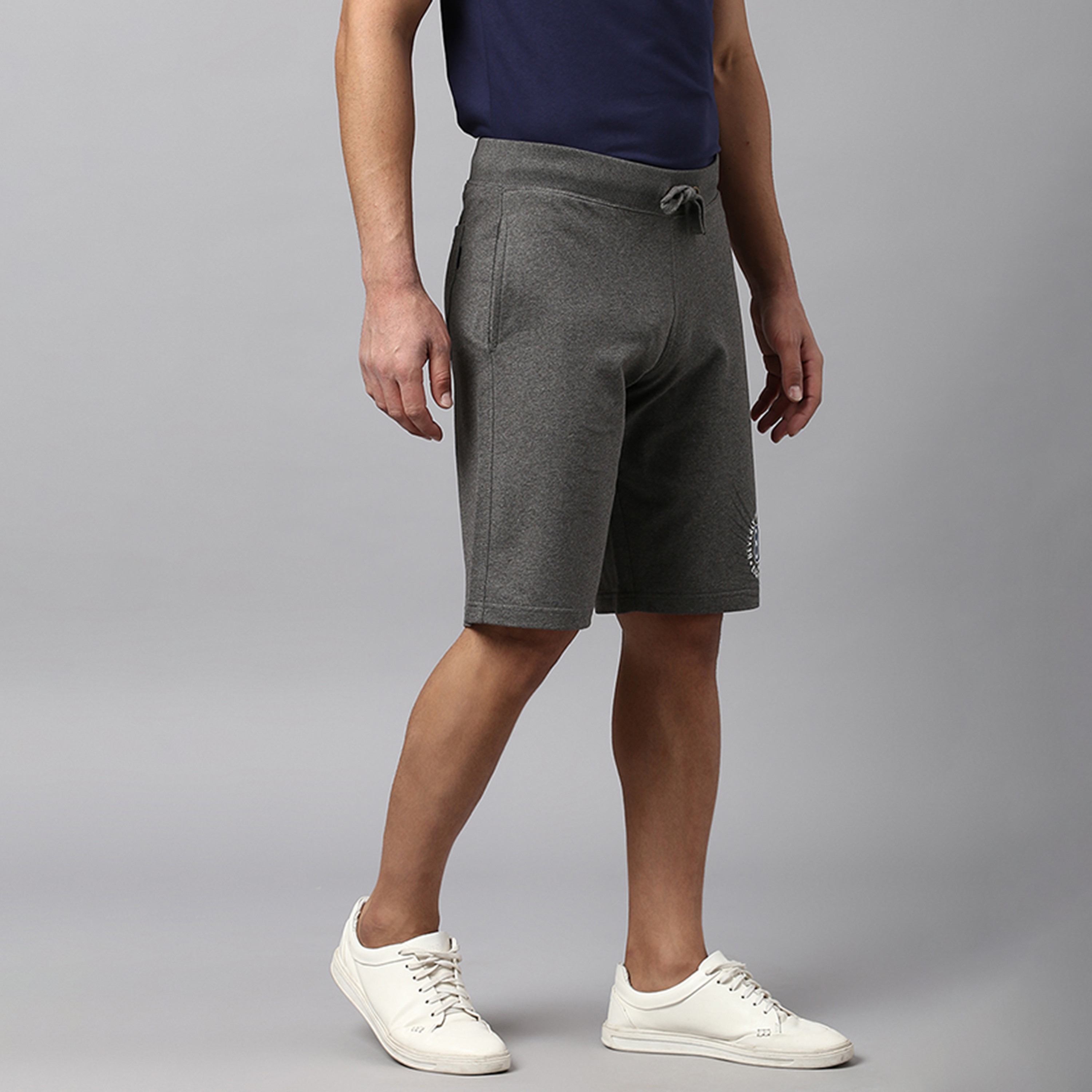 Beverly Hills Polo Club Plain Mid-Rise Drawstring Closure Men's Shorts-men-clothing-bottoms-shorts-image-3