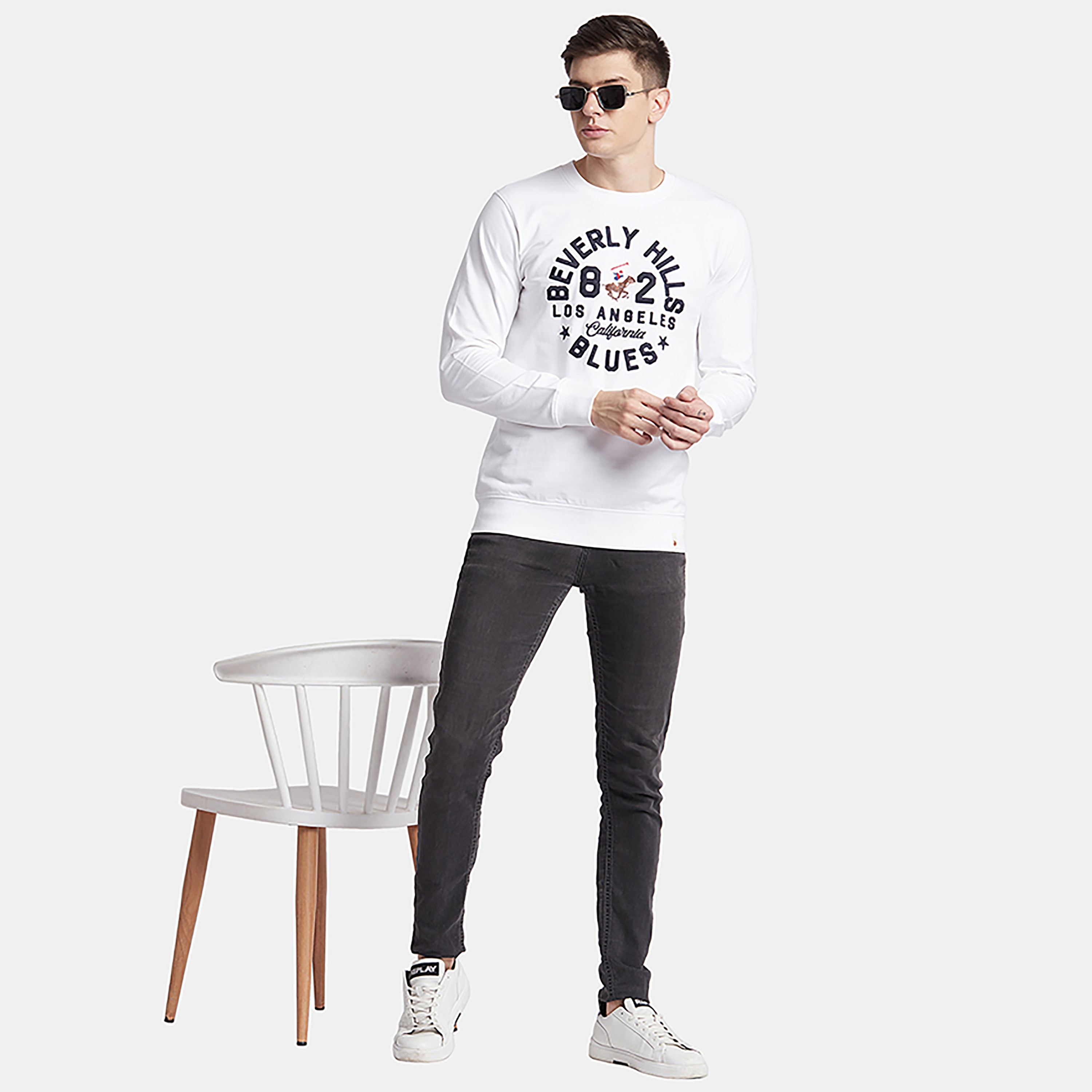 سويت شيرت من بيفرلي هيلز بولو كلوب بياقة مستديرة مع مطرز بشعار-men-winterwear-hoodiesandsweatshirts-image-6