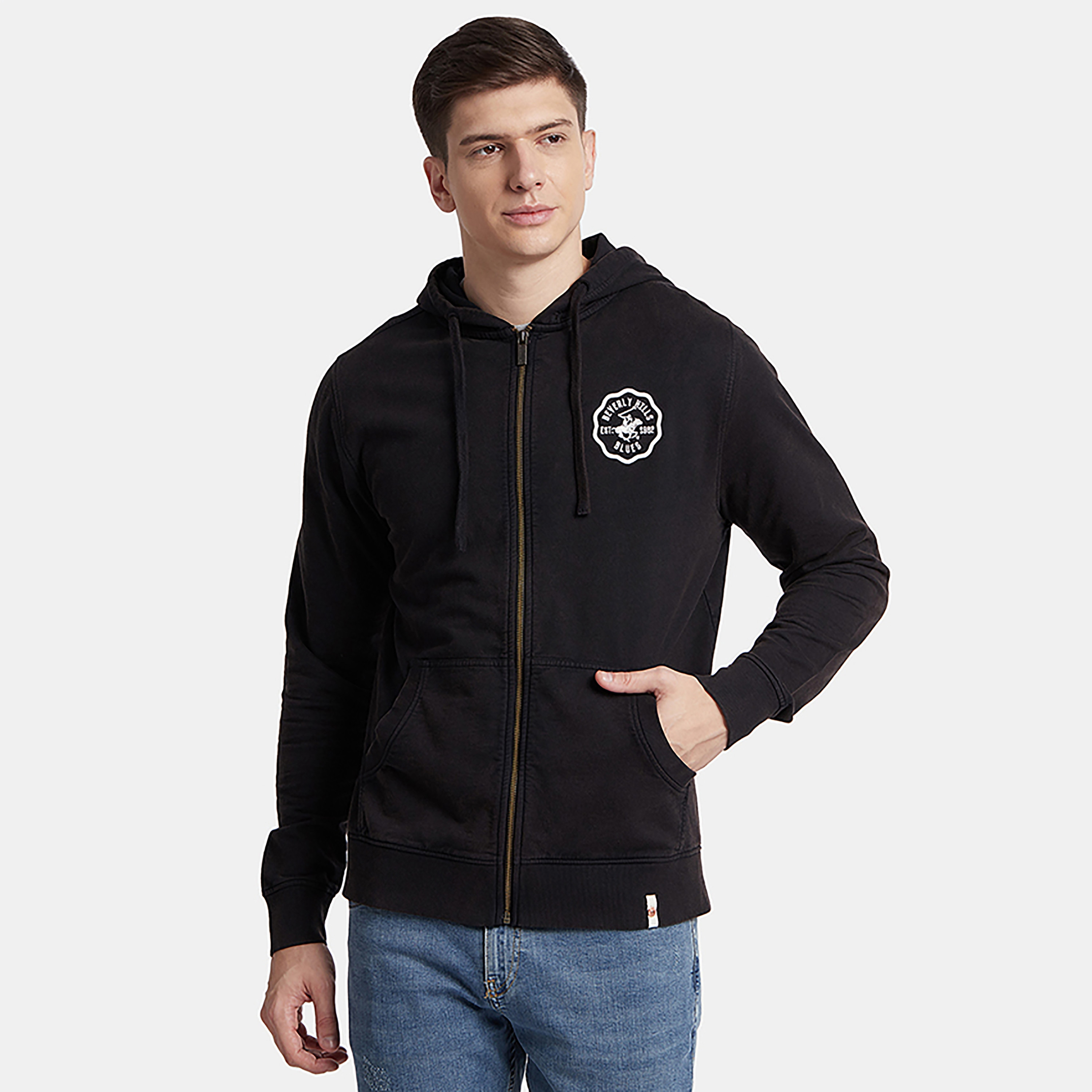 بيفرلي هيلز بولو كلوب-  هودي صوف سادة بسحاب للرجال-men-winterwear-hoodiesandsweatshirts-image-1