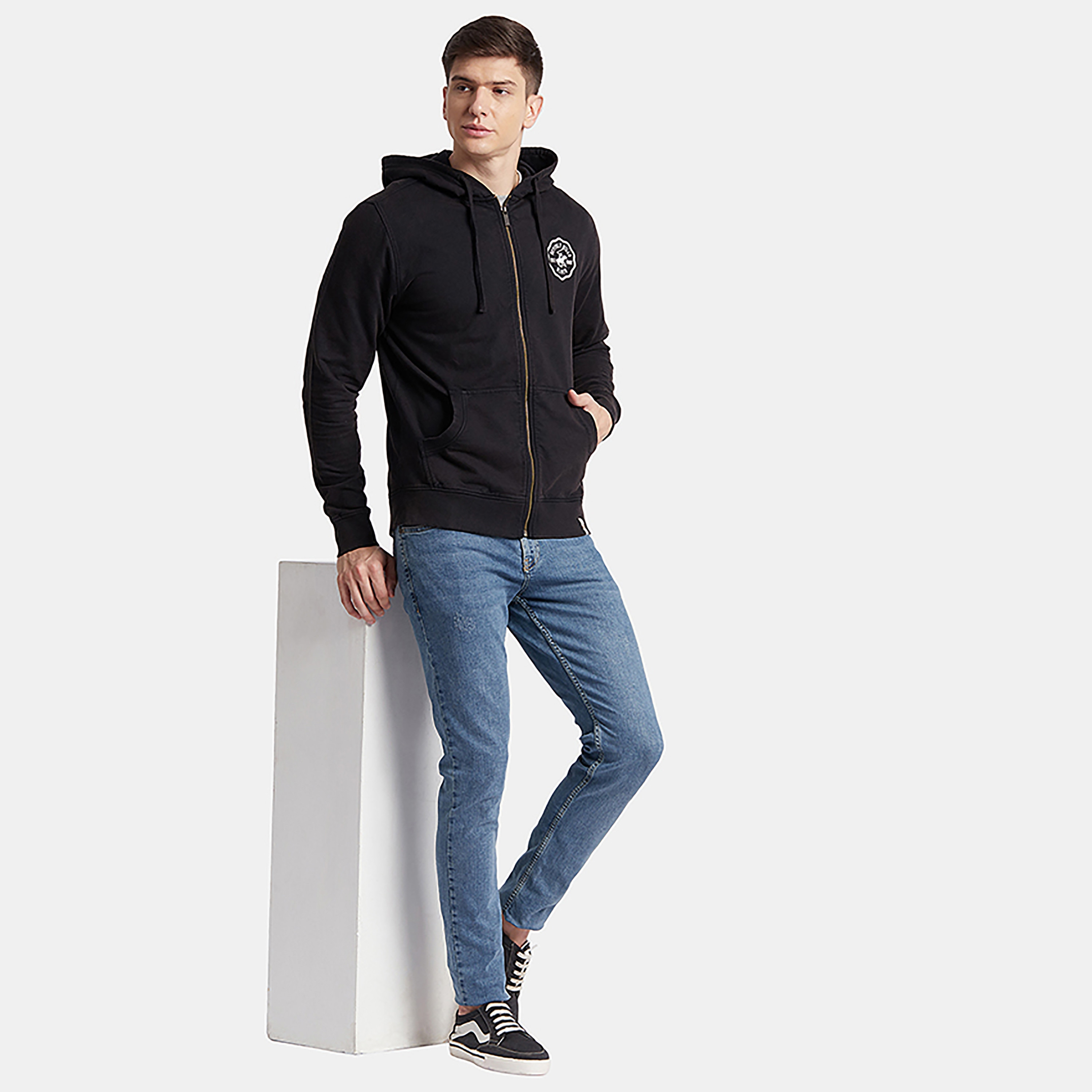 بيفرلي هيلز بولو كلوب-  هودي صوف سادة بسحاب للرجال-men-winterwear-hoodiesandsweatshirts-image-2