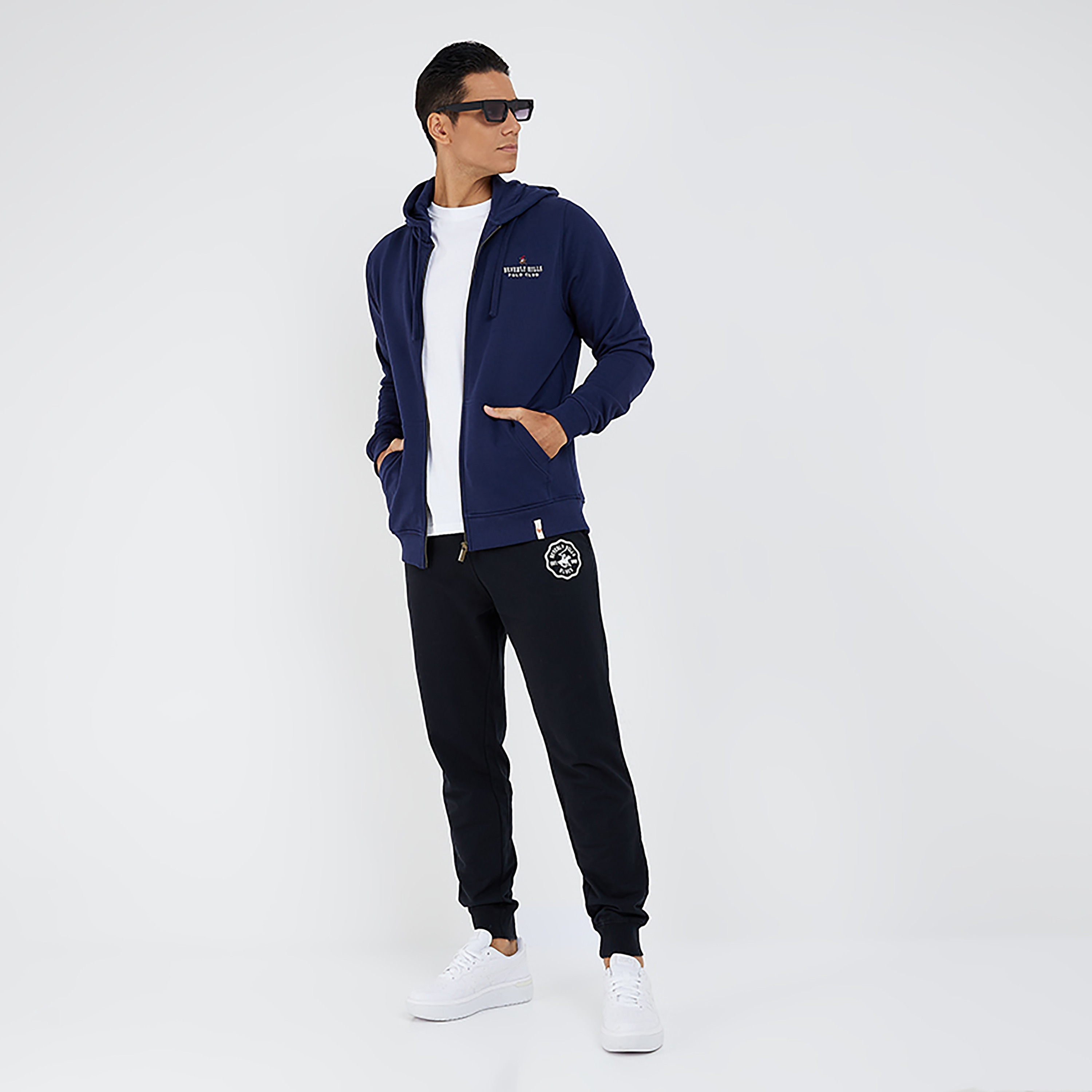 Beverly Hills Polo Club Logo Zip-Through Hoodie-men-winterwear-hoodiesandsweatshirts-image-2