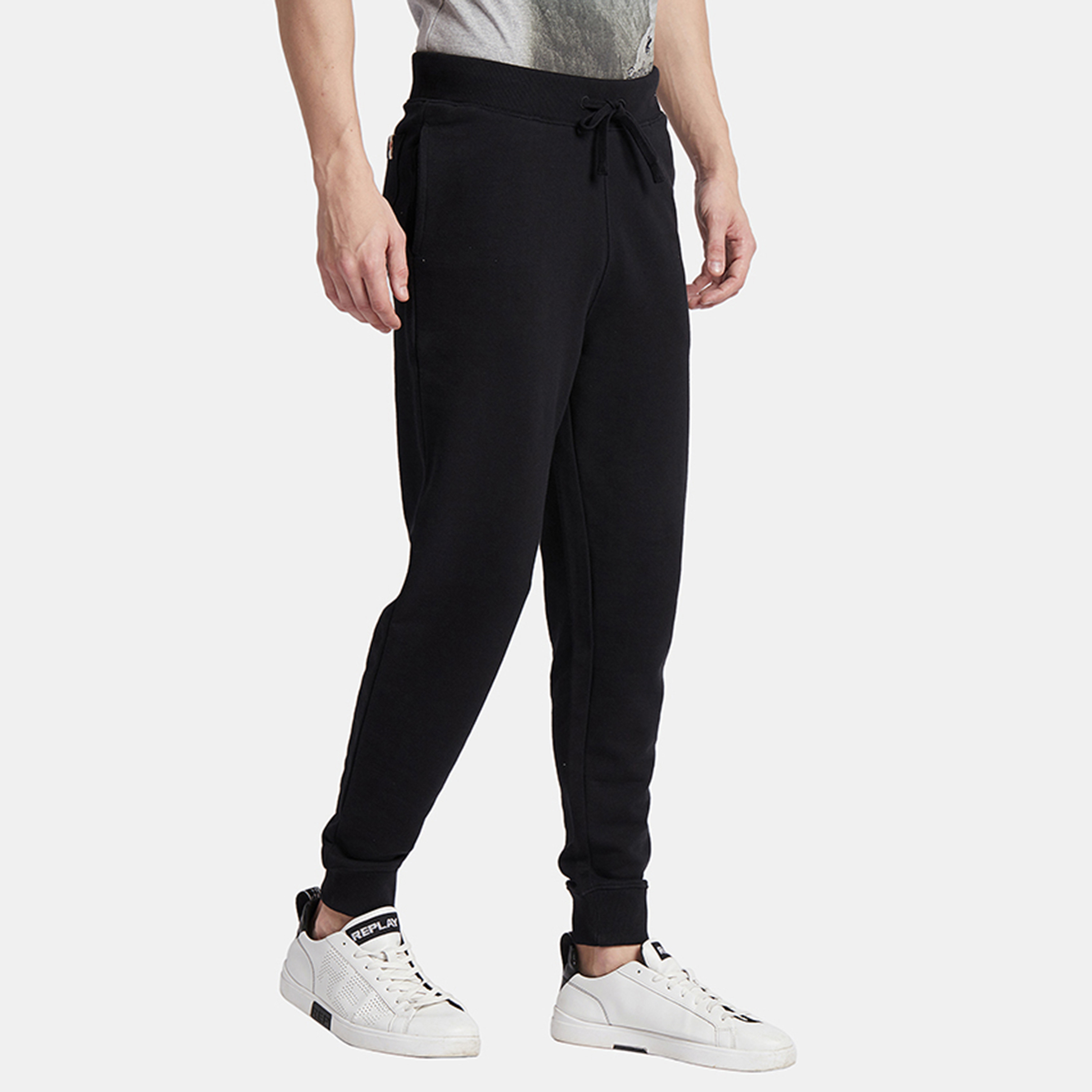 جوغرز من بيفرلي هيلز بولو كلوب برباط متوسط الارتفاع مع شعار-men-clothing-bottoms-joggers-image-3