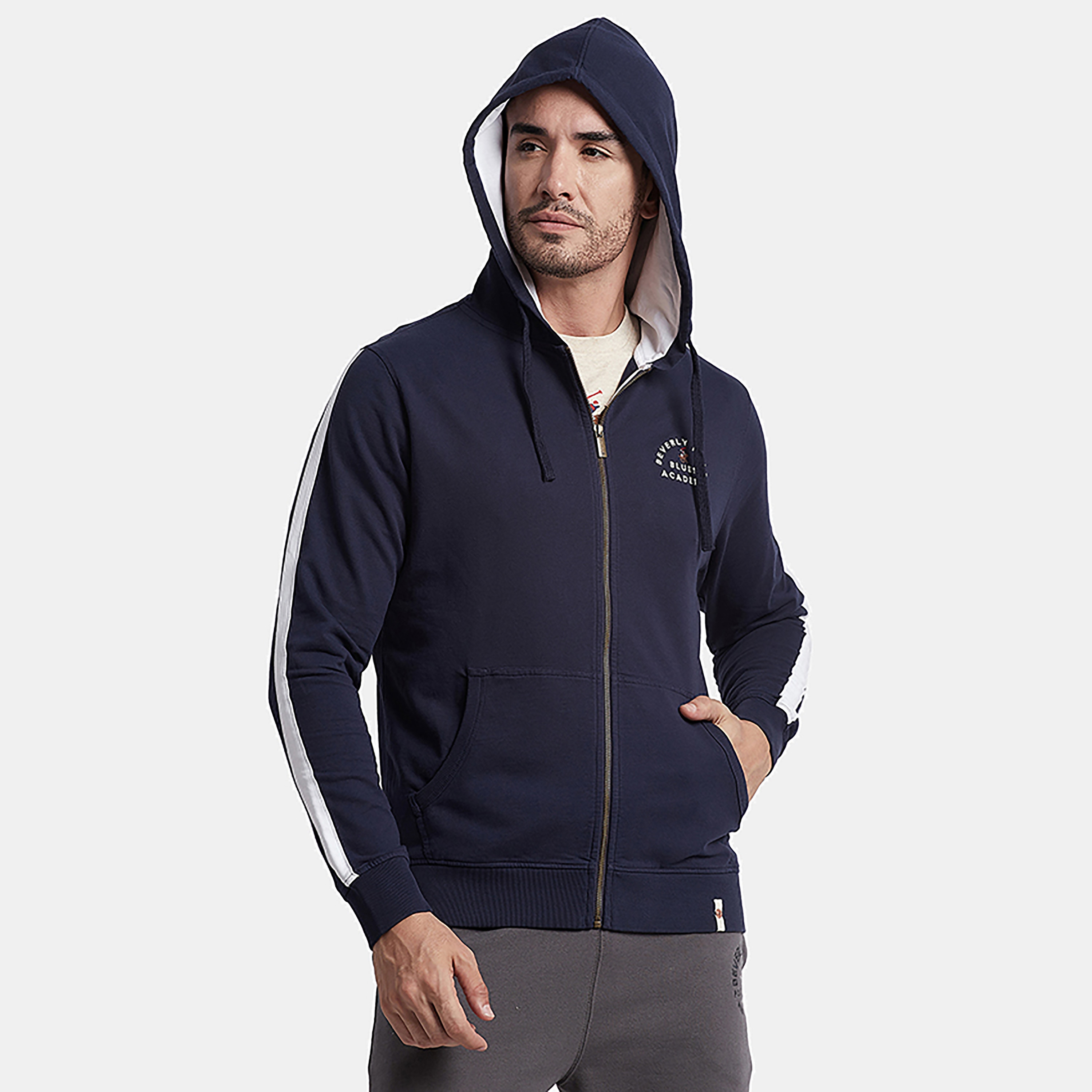 بيفرلي هيلز بولو كلوب-  هودي صوف سادة بسحاب للرجال-men-winterwear-hoodiesandsweatshirts-image-3