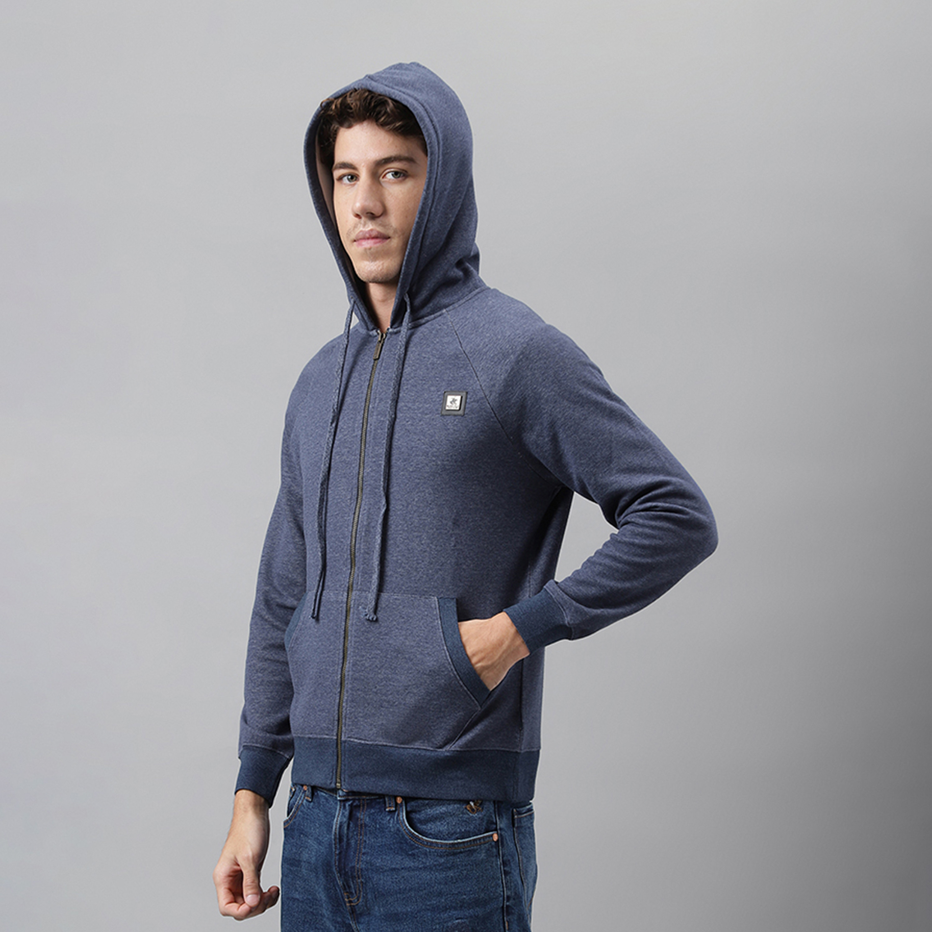 Beverly Hills Polo Club Men's Zip-Through Hoodie-men-clothing-hoodiesandsweatshirts-image-2