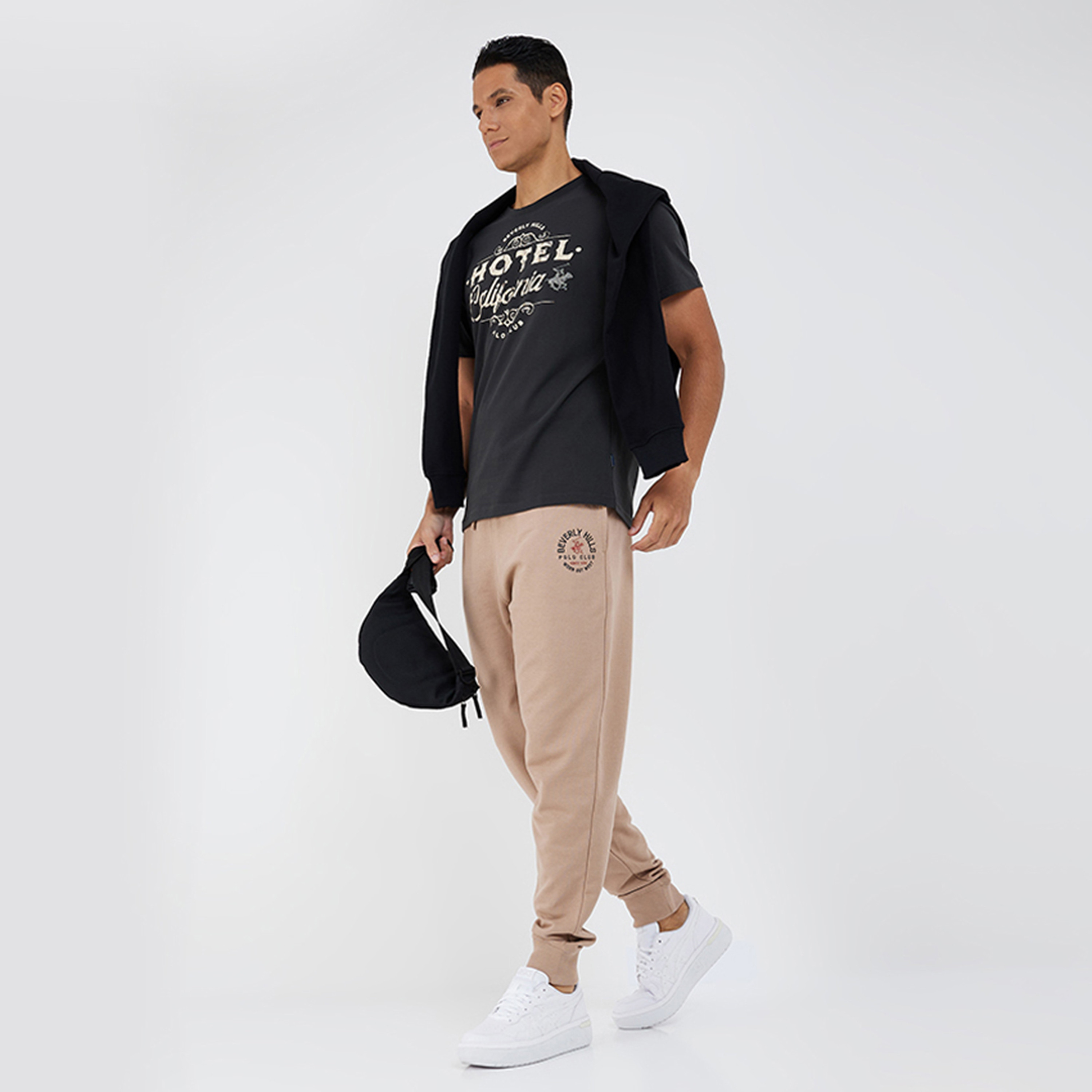جوغرز من بيفرلي هيلز بولو كلوب برباط متوسط الارتفاع مع شعار-men-clothing-bottoms-joggers-image-2