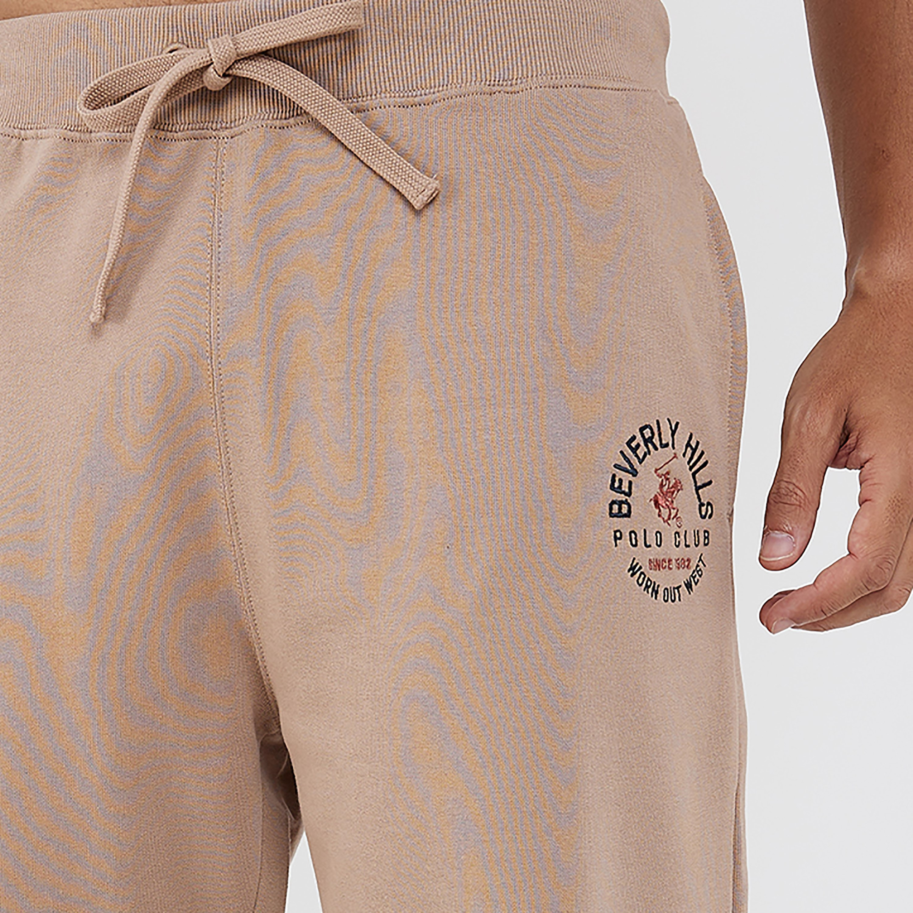 جوغرز من بيفرلي هيلز بولو كلوب برباط متوسط الارتفاع مع شعار-men-clothing-bottoms-joggers-image-3
