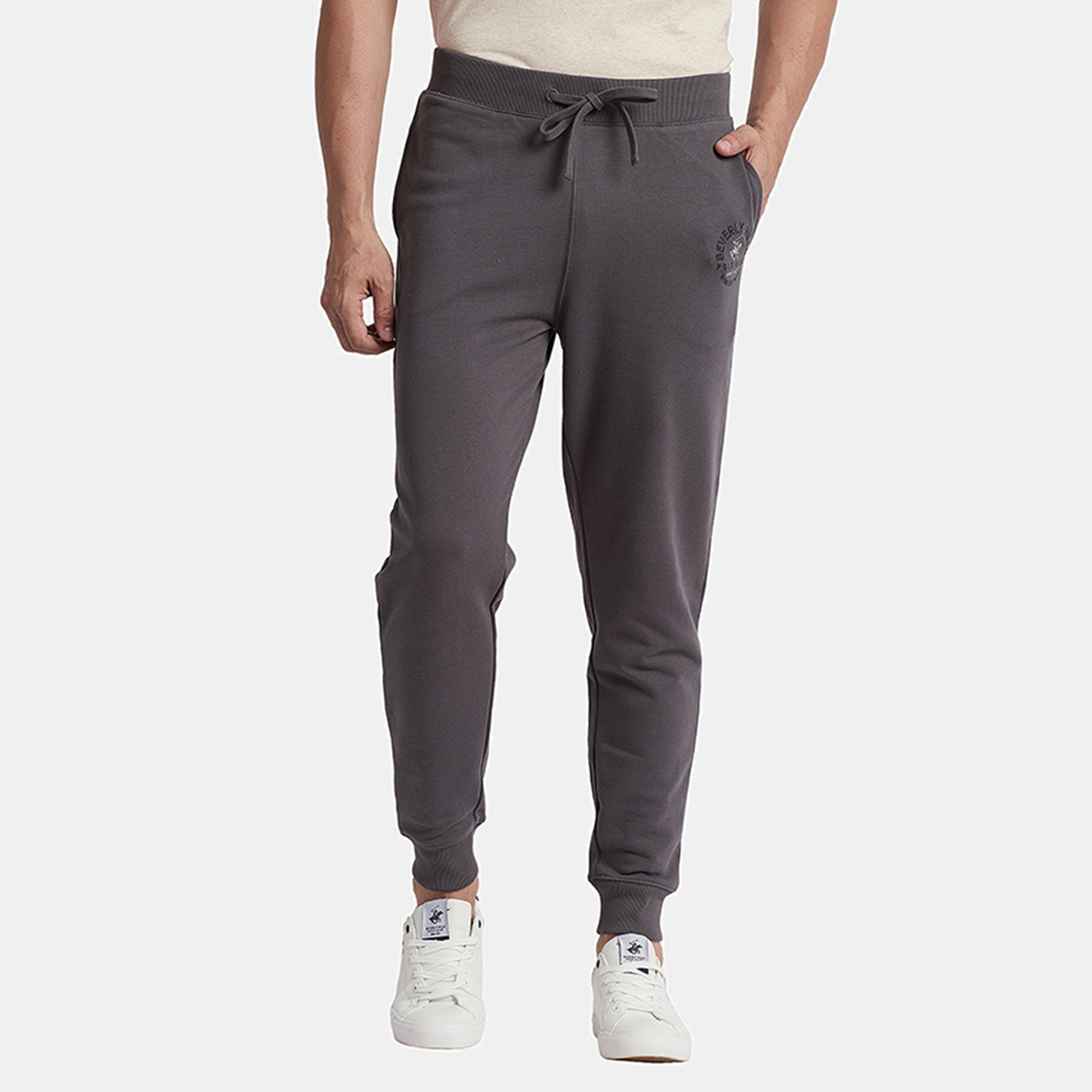 جوغرز من بيفرلي هيلز بولو كلوب برباط متوسط الارتفاع مع شعار-men-clothing-bottoms-joggers-image-5