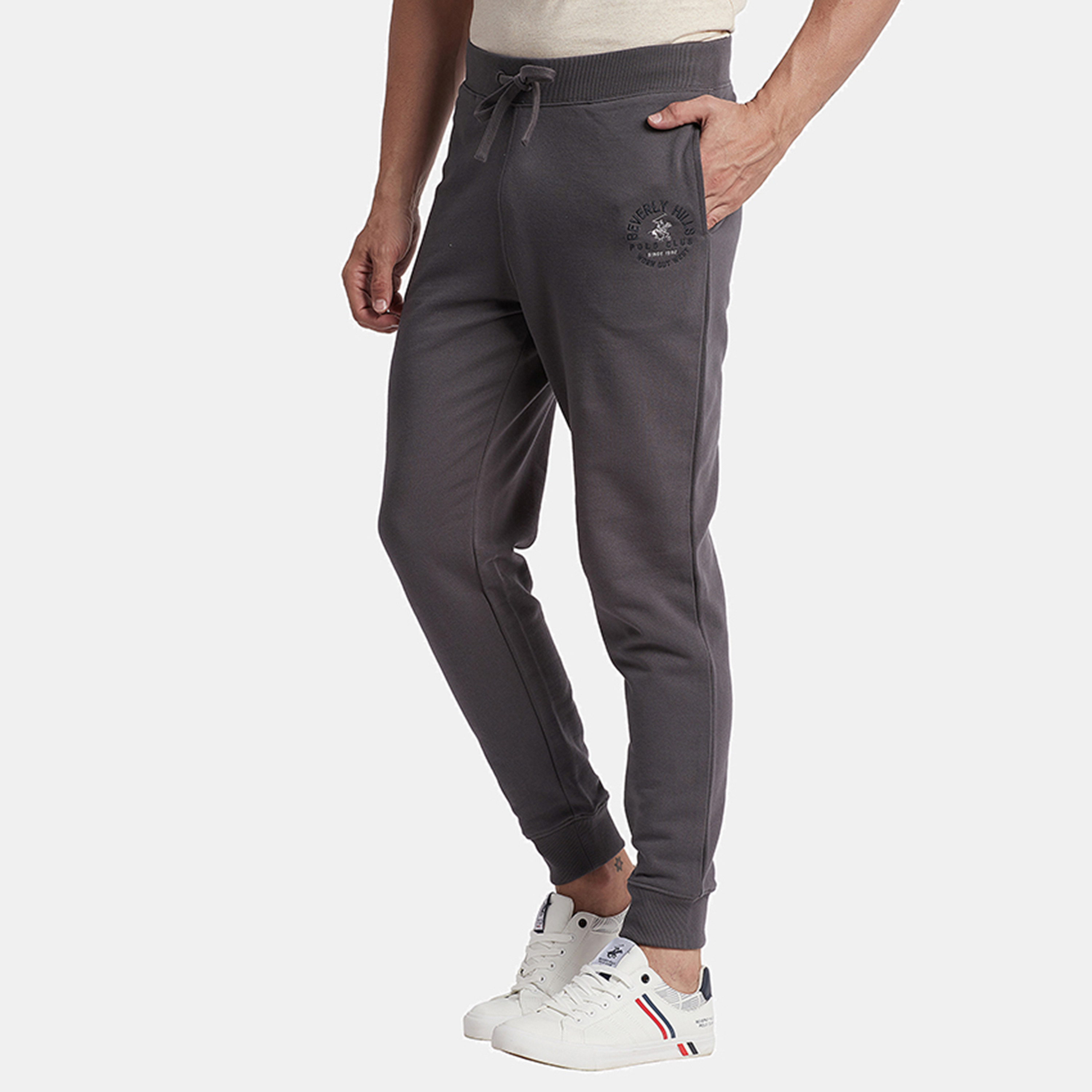 جوغرز من بيفرلي هيلز بولو كلوب برباط متوسط الارتفاع مع شعار-men-clothing-bottoms-joggers-image-6