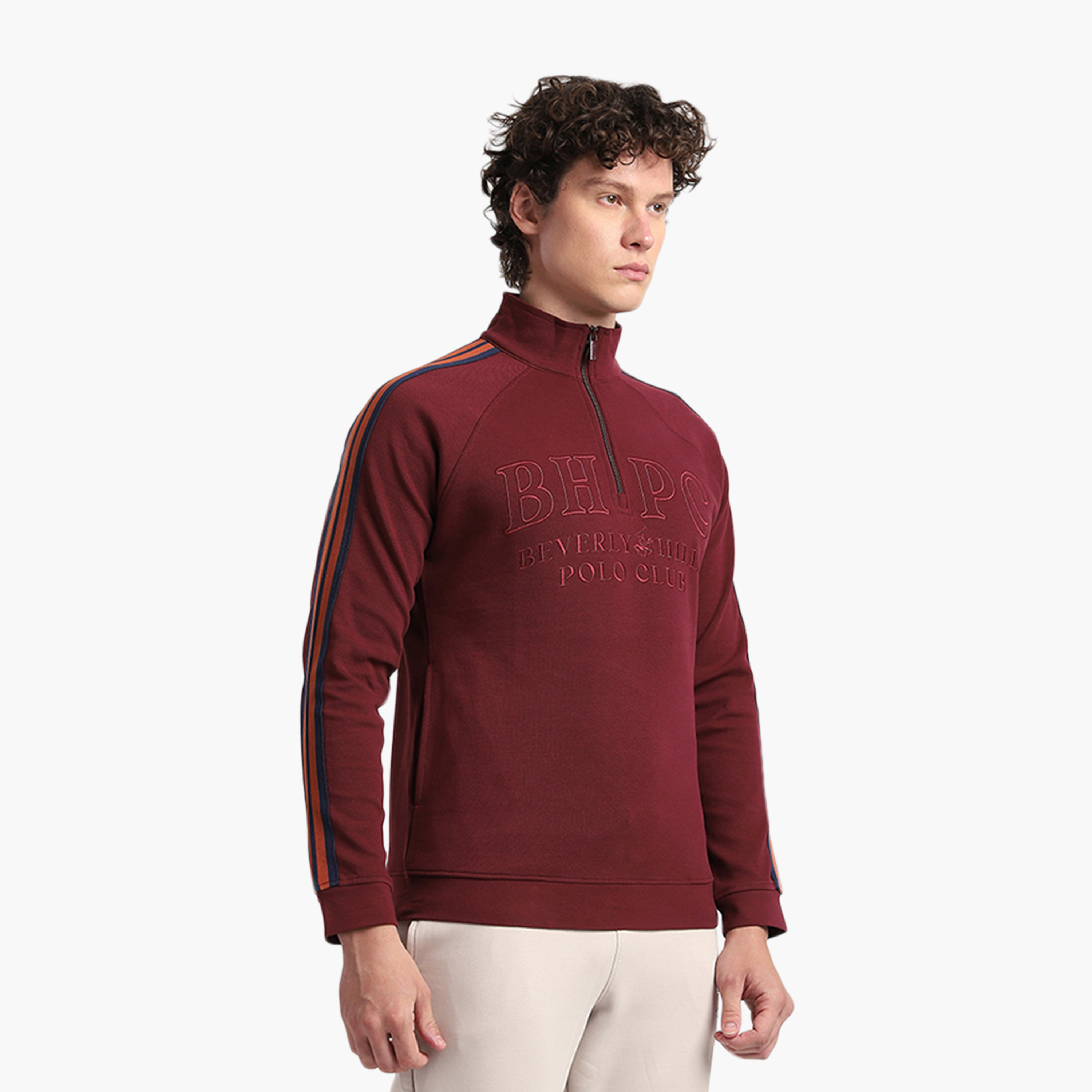 Beverly Hills Polo Club Embroidered High Neck Long Sleeves Men's Sweatshirt-men-winterwear-hoodiesandsweatshirts-image-3