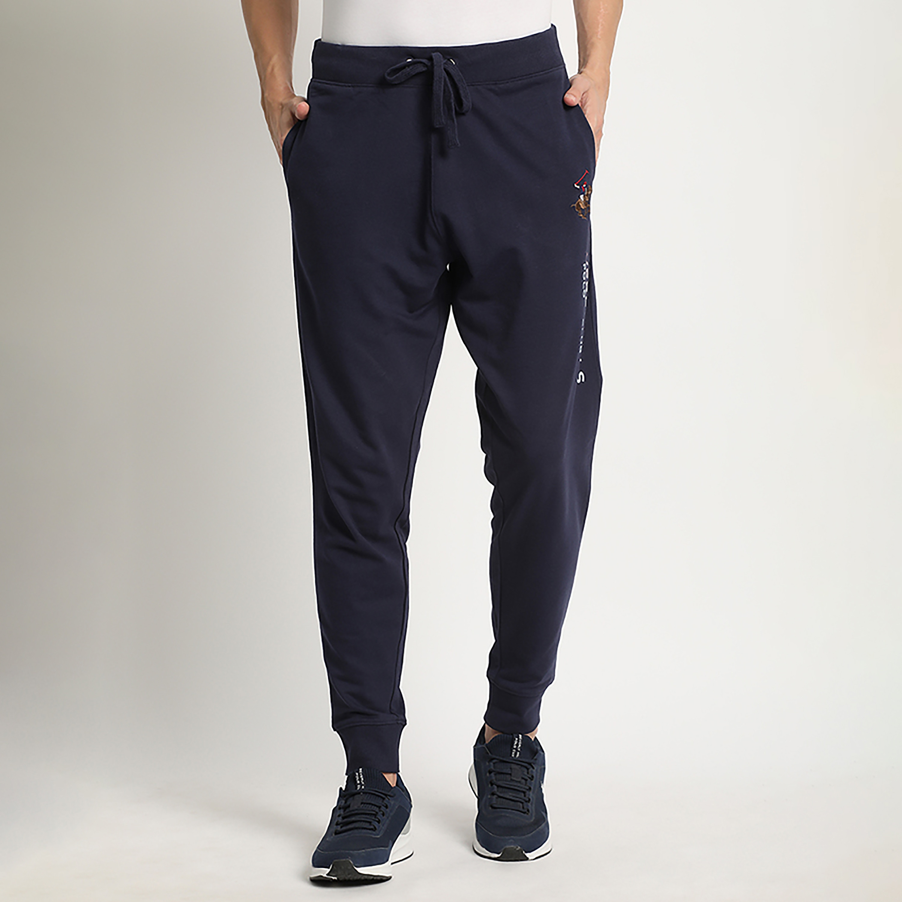 Beverly Hills Polo Club Logo Mid-Rise Drawstring Jogger-men-clothing-bottoms-joggers-image-1