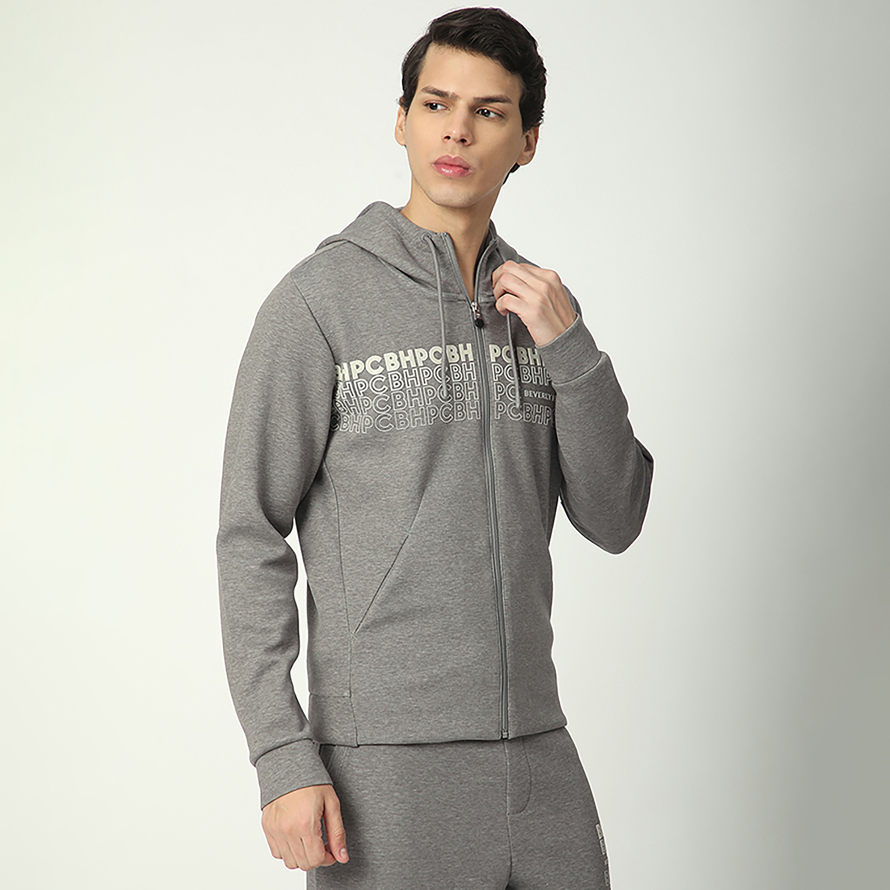 Beverly Hills Polo Club Typographic Hooded Neck Long Sleeves Men's Zip Through Sweatshirt-men-winterwear-hoodiesandsweatshirts-image-3