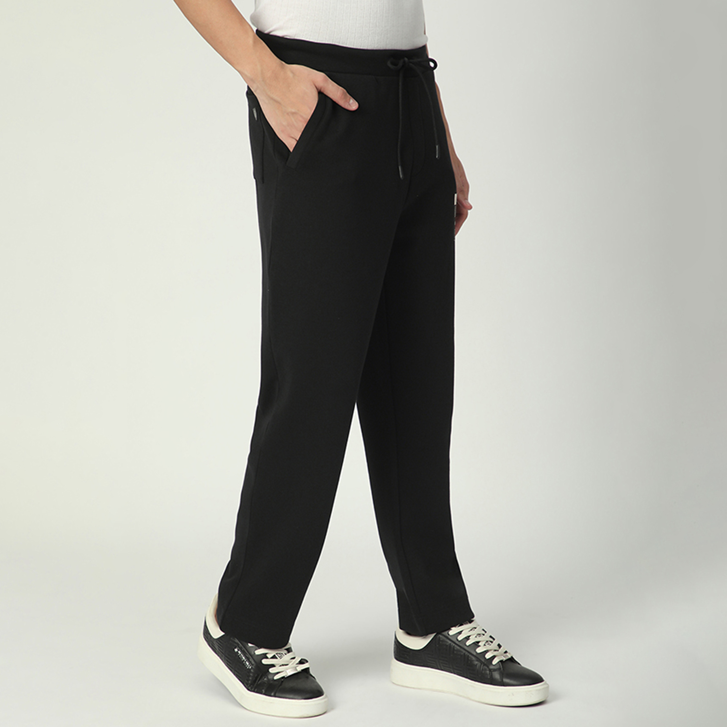 Beverly Hills Polo Club Plain Mid-Rise Drawstring Closure Men's Track Pants-men-clothing-bottoms-joggers-image-3