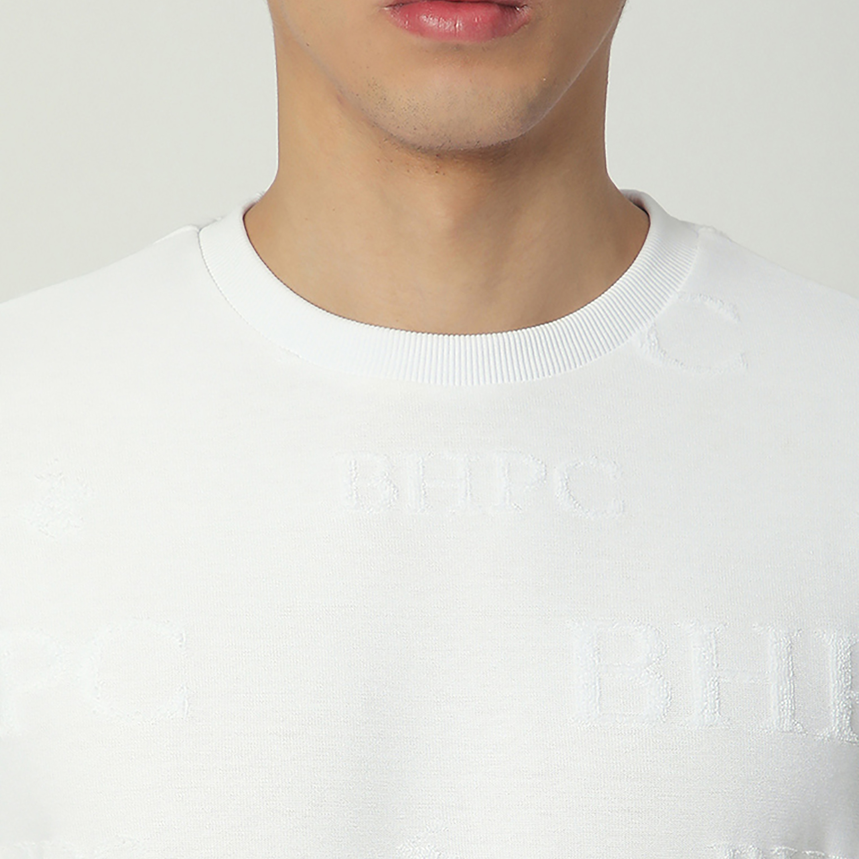 Beverly Hills Polo Club Jacquard Logo Round Neck Long Sleeves Men's Sweatshirt-men-winterwear-hoodiesandsweatshirts-image-3