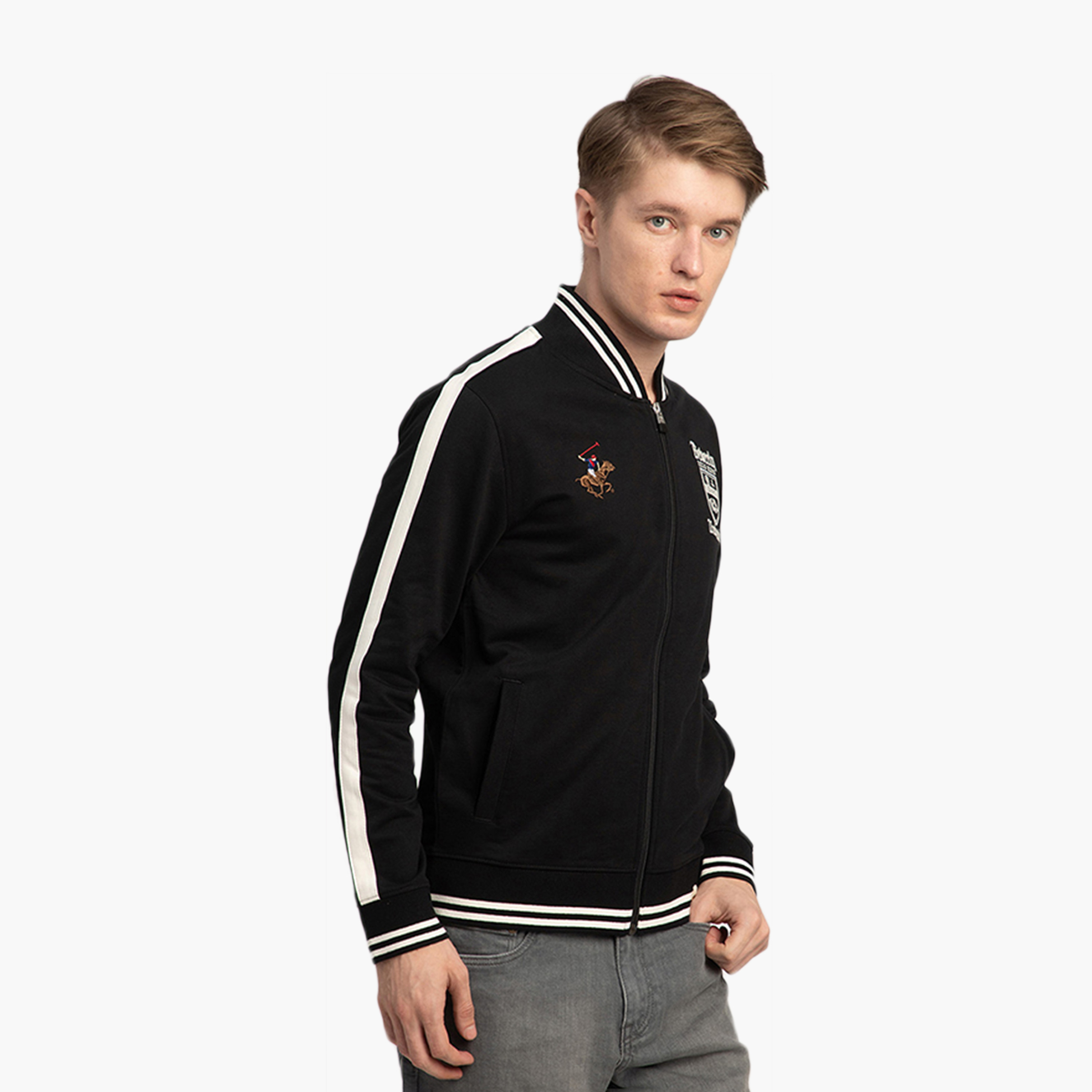 Beverly Hills Polo Club Printed Collared Long Sleeves Men's Jacket-men-clothing-jacketsandblazers-jackets-image-3