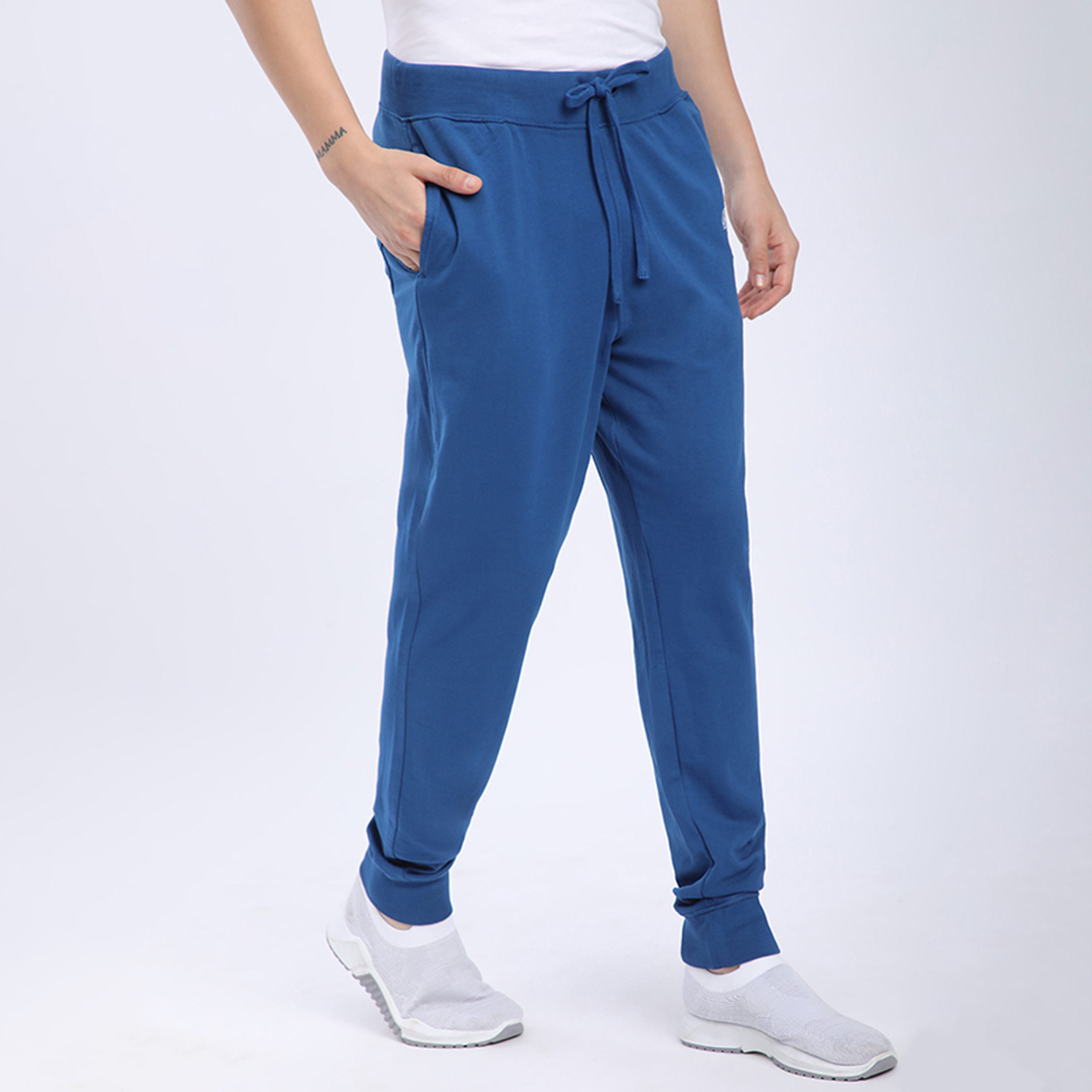 Beverly Hills Polo Club Plain Mid-Rise Drawstring Closure Men's Track Pants-men-clothing-bottoms-joggers-image-3